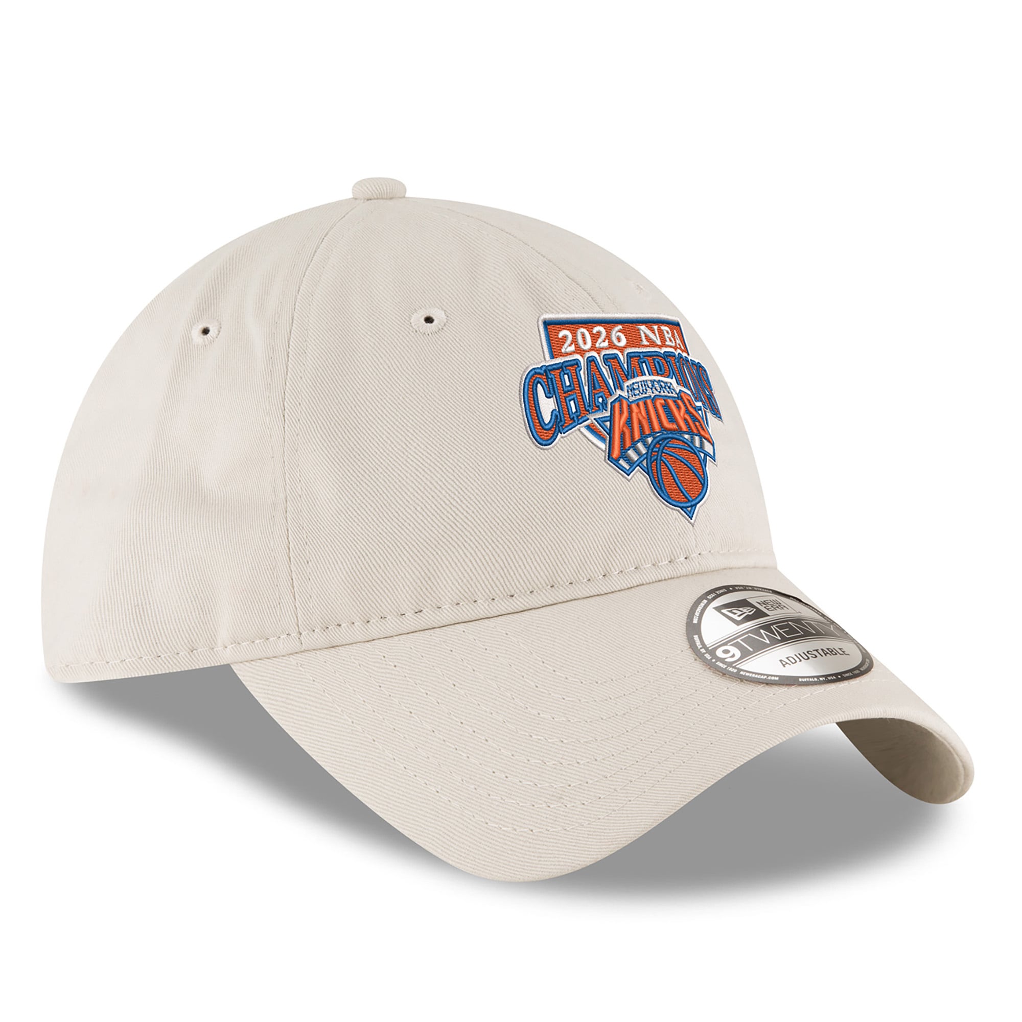 Unisex New Era Beige New York Knicks 2026 NBA Finals Champions 9TWENTY Adjustable Hat