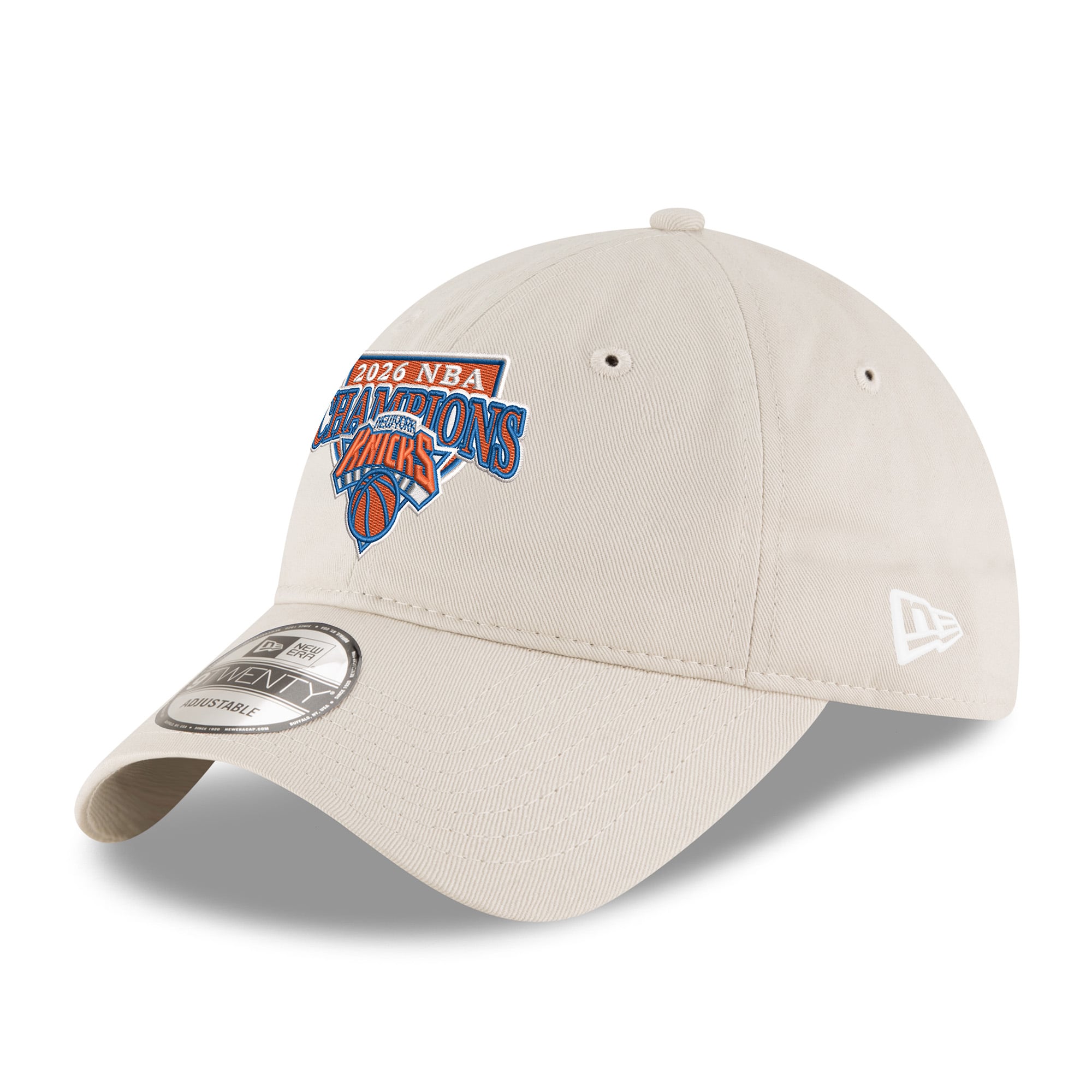 Unisex New Era Beige New York Knicks 2026 NBA Finals Champions 9TWENTY Adjustable Hat