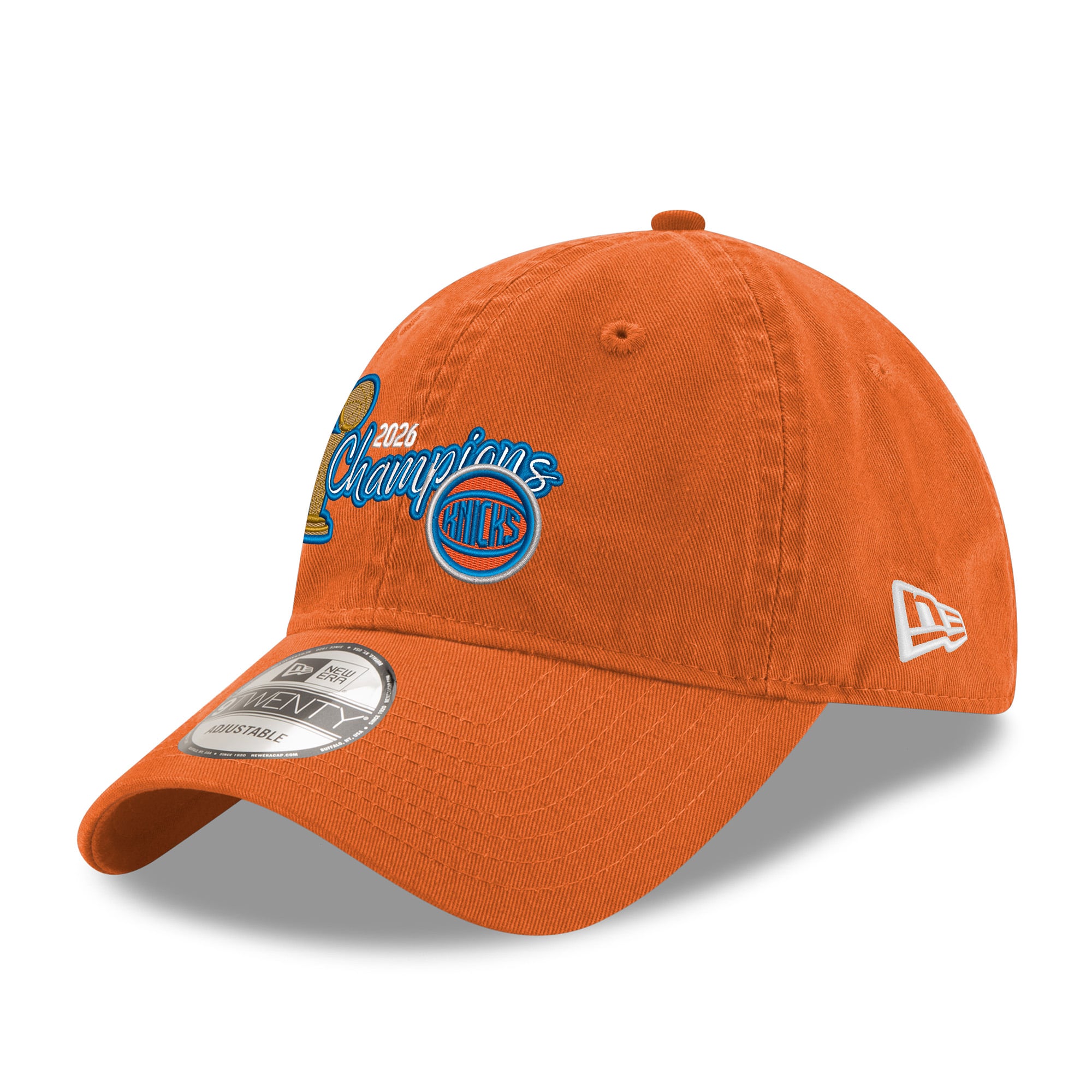 Unisex New York Knicks New Era Orange 2026 NBA Finals Champions 9TWENTY Adjustable Hat