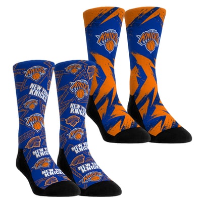  New York Knicks Rock Em Unisex Game Day 2-Pack Crew Socks - Orange