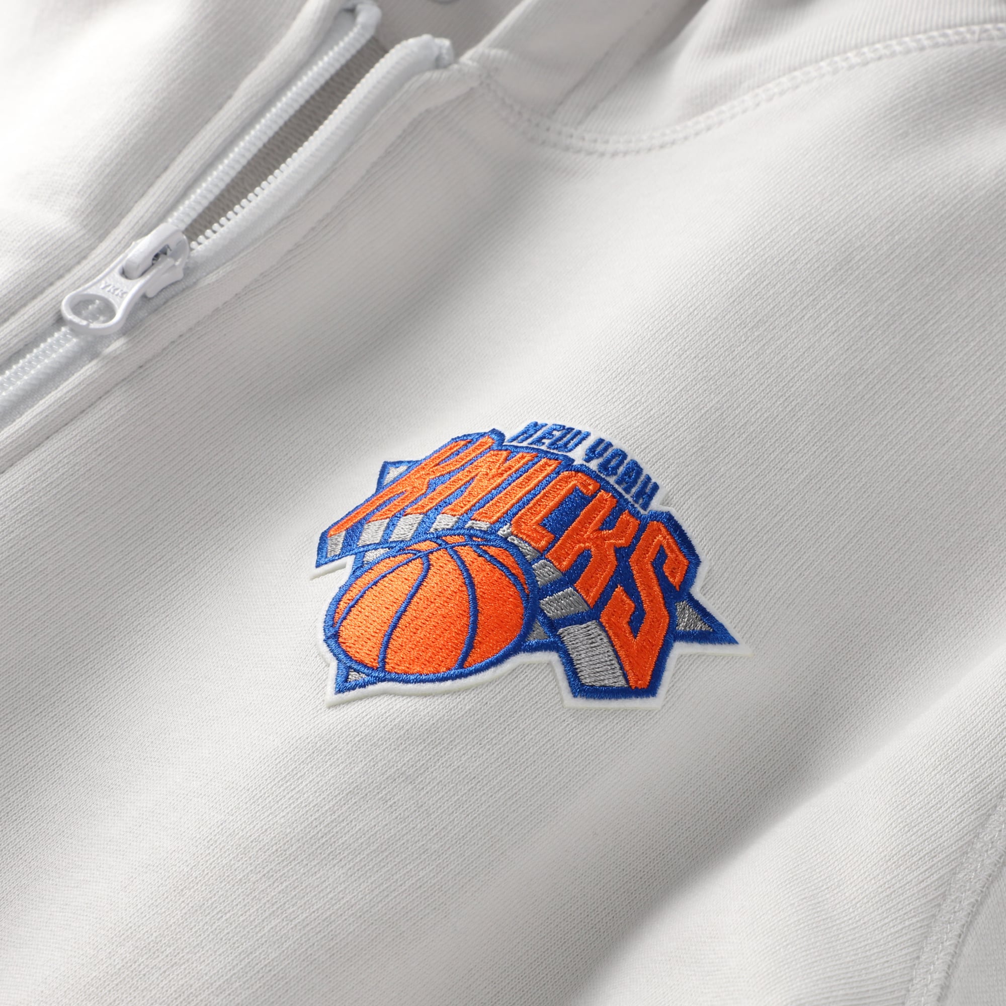 Sweat à capuche zippé unisexe Sportiqe gris New York Knicks Buxton Premium
