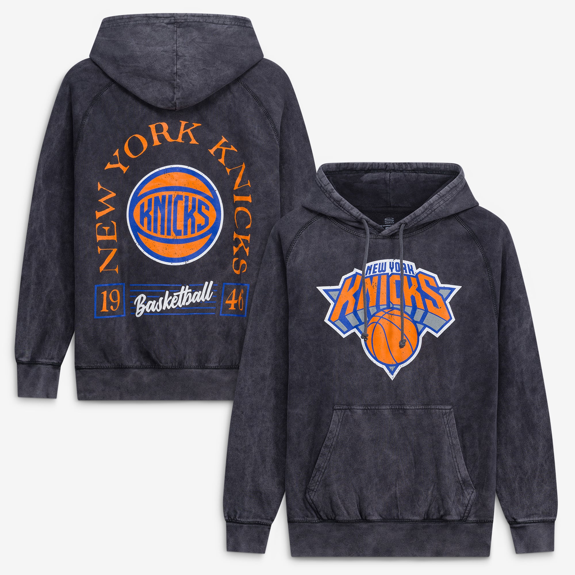 Unisex Stadium Essentials  Black New York Knicks Laylow Vintage Hoodie