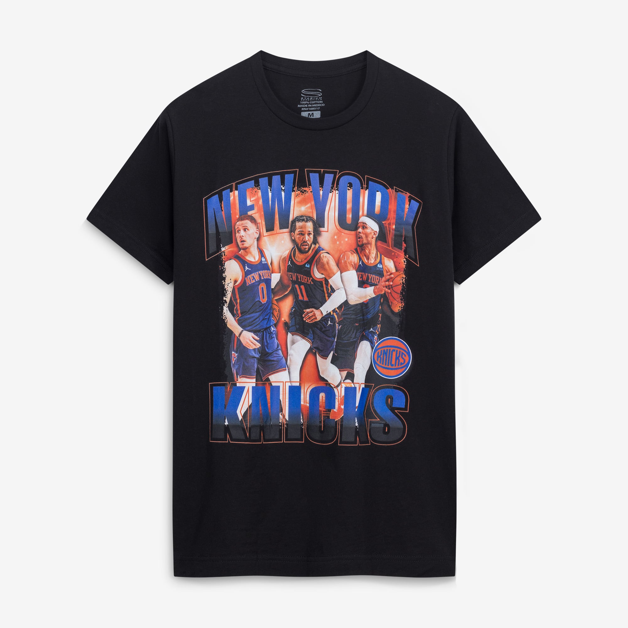 Unisex Stadium Essentials Jalen Brunson, Donte DiVincenzo & Josh Hart Black New York Knicks Trio T-Shirt