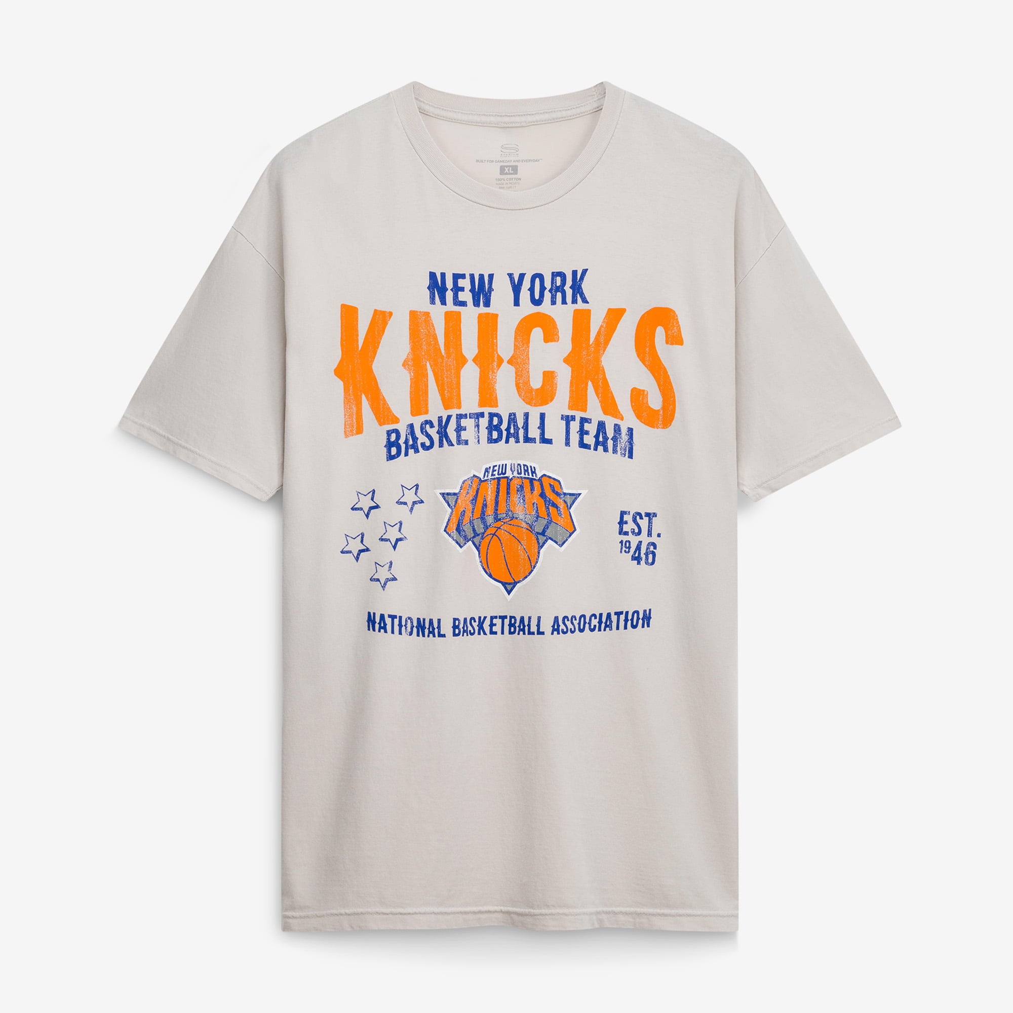 Unisex Stadium Essentials Khaki New York Knicks Shapeshifter Vintage T-Shirt
