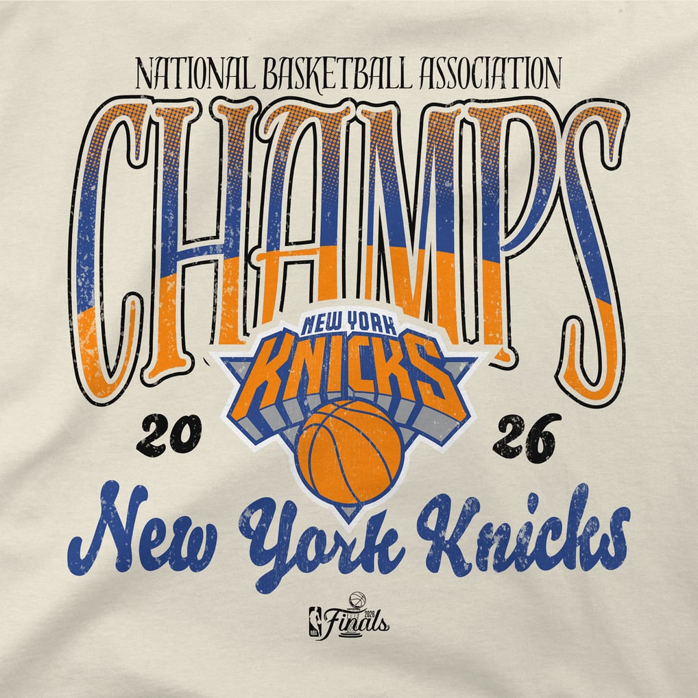 New York Knicks Stadium Essentials Unisex 2026 NBA Finals Champions Sky