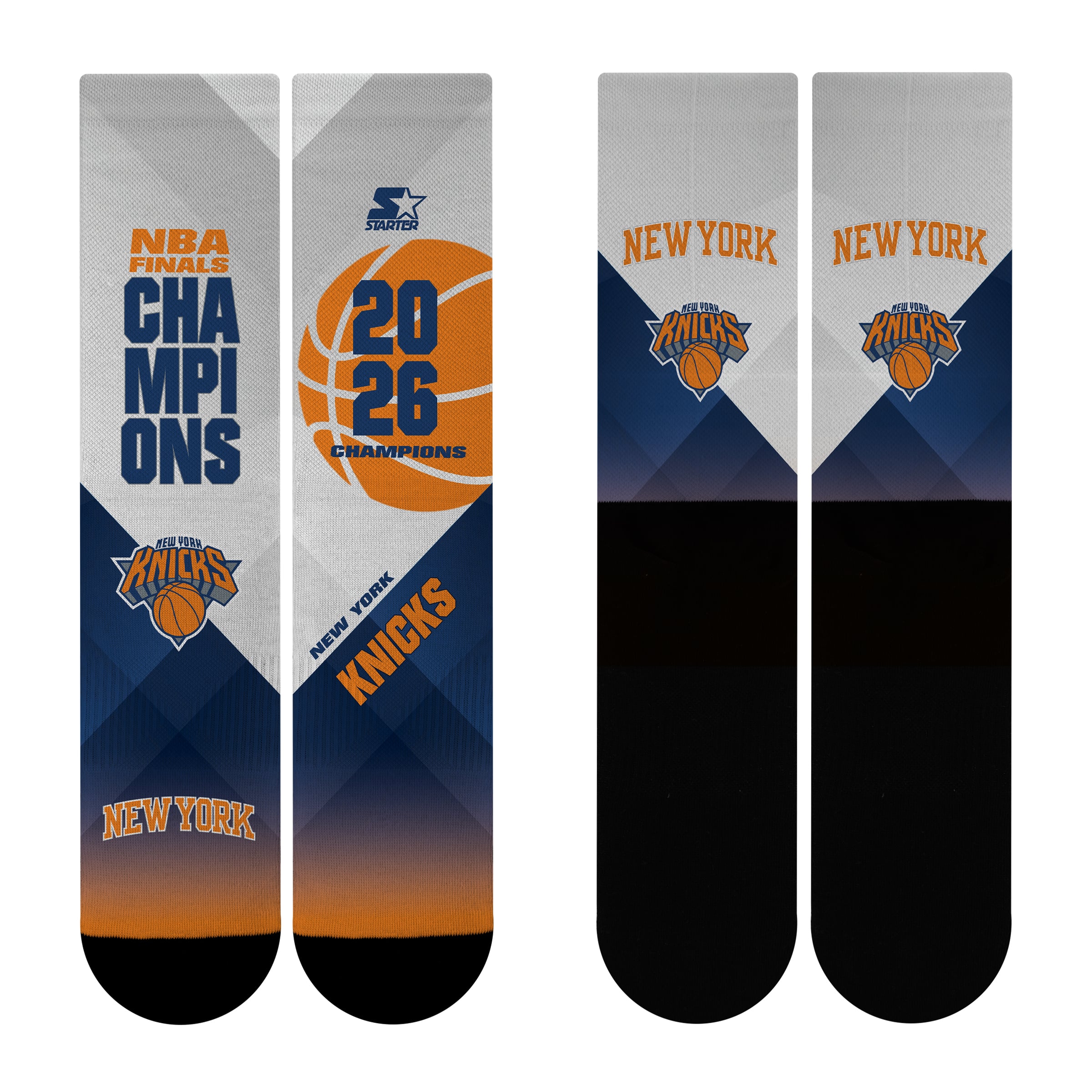 Unisex Starter New York Knicks 2026 NBA Finals Champions Crew Socks