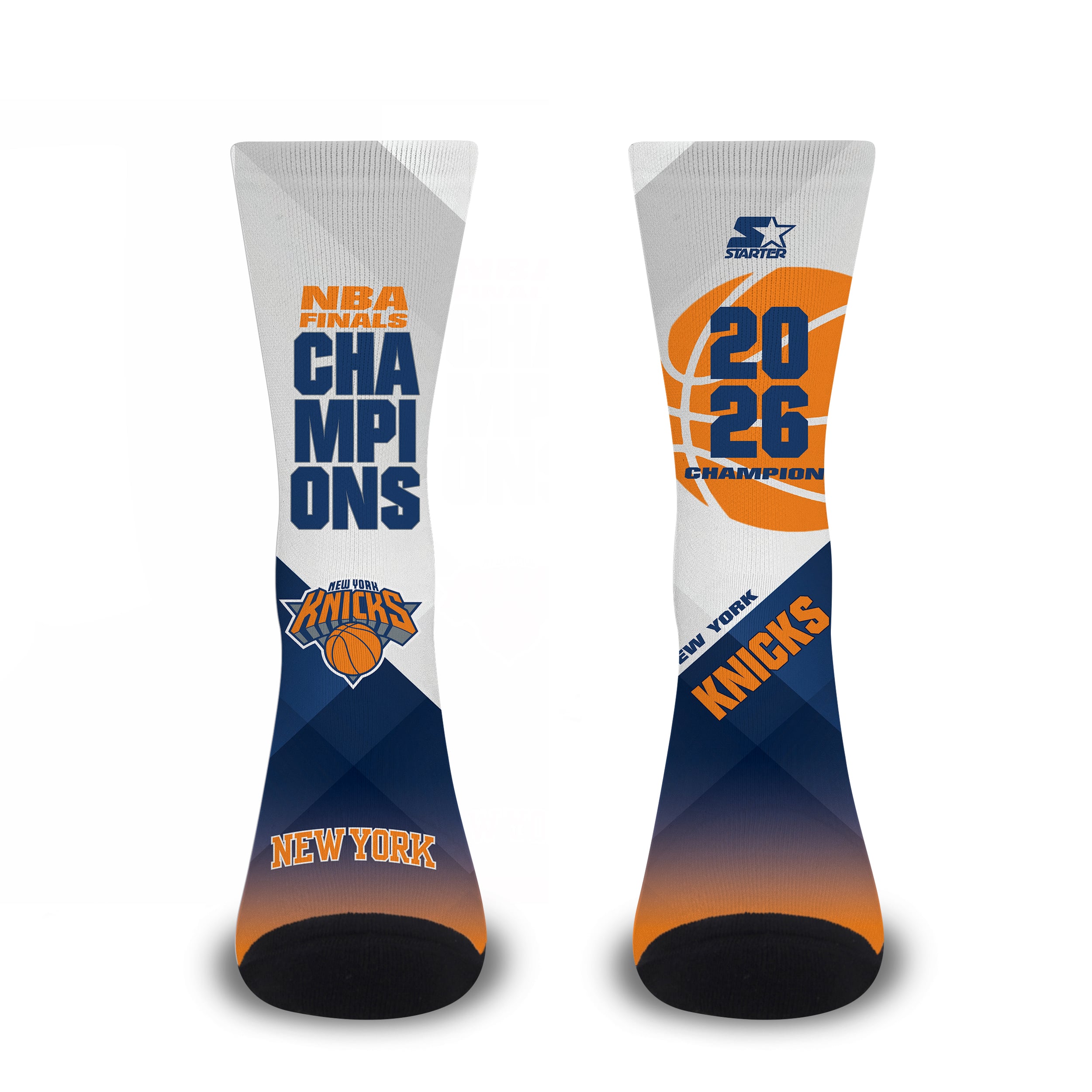 Unisex Starter New York Knicks 2026 NBA Finals Champions Crew Socks