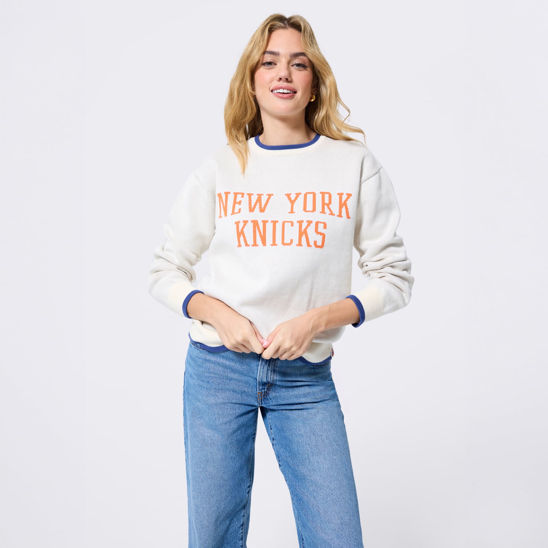 Sweat-shirt unisexe Terez Cream New York Knicks Legend