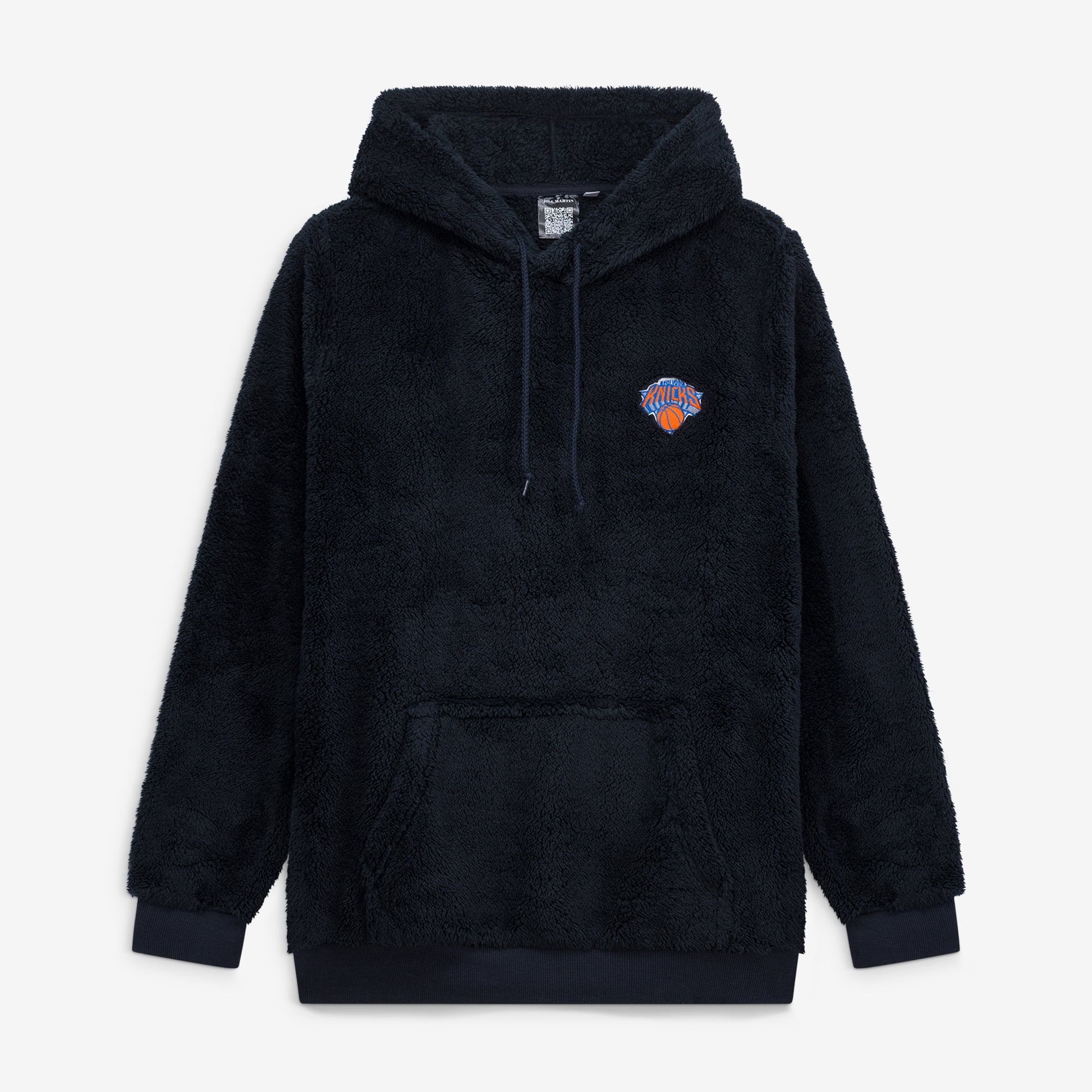 Sweat à capuche unisexe the Best World par Jill Martin surdimensionné noir New York Knicks