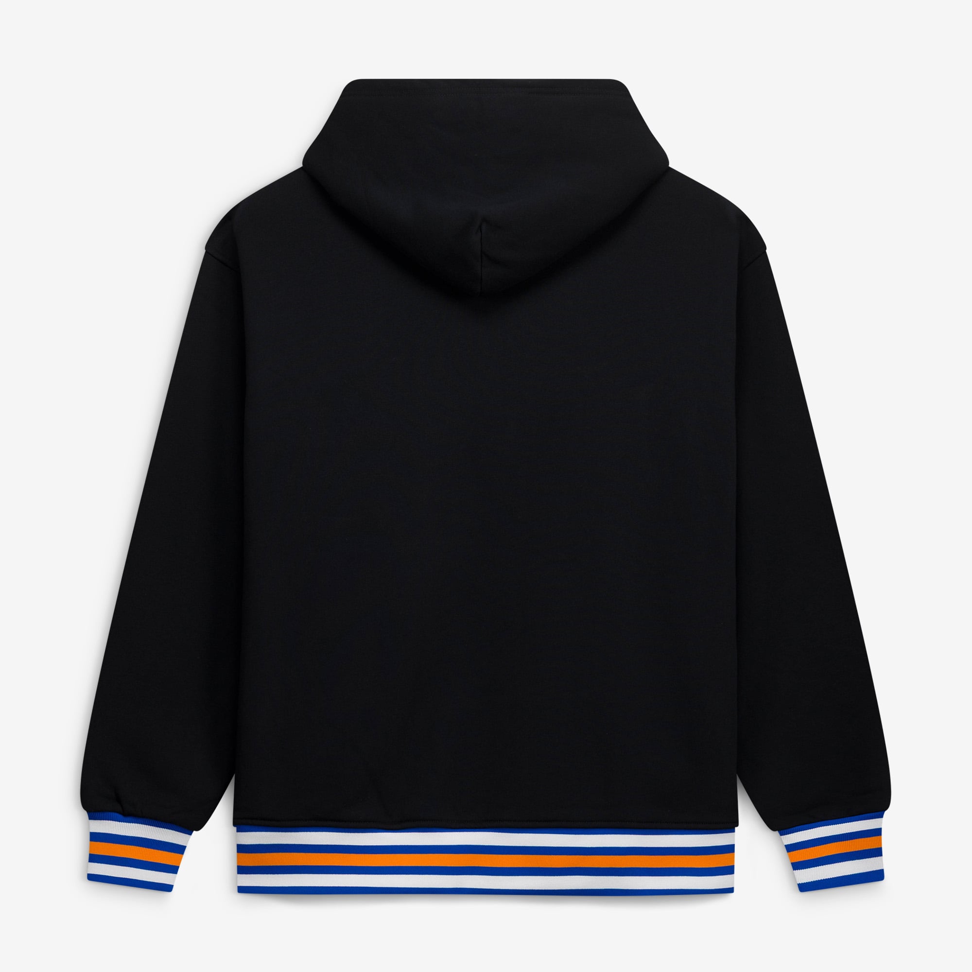Sweat à capuche unisexe noir The Wild Collective New York Knicks, côtelé personnalisé, de qualité supérieure