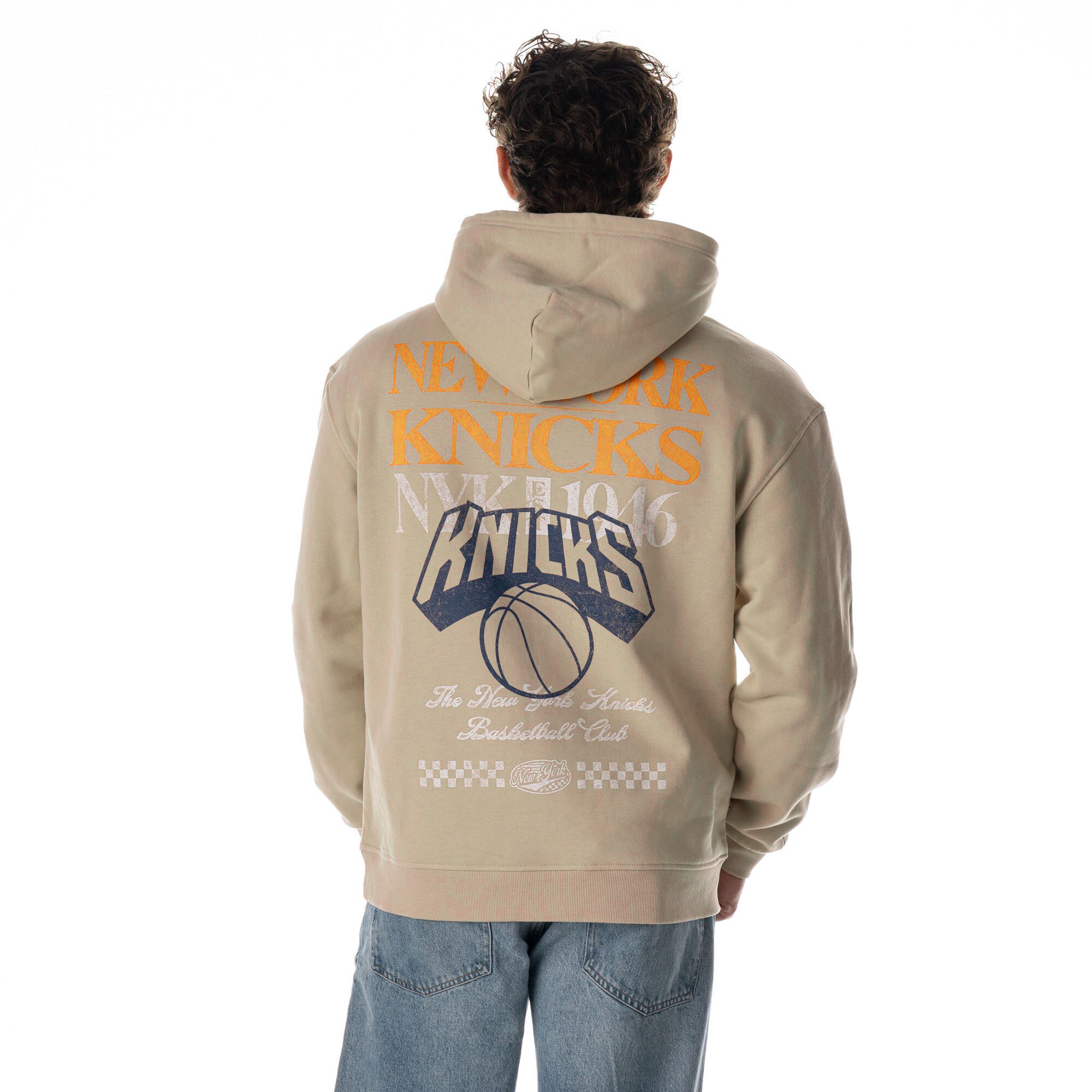 Sweat à capuche unisexe The Wild Collective Tan New York Knicks Mantra Premium