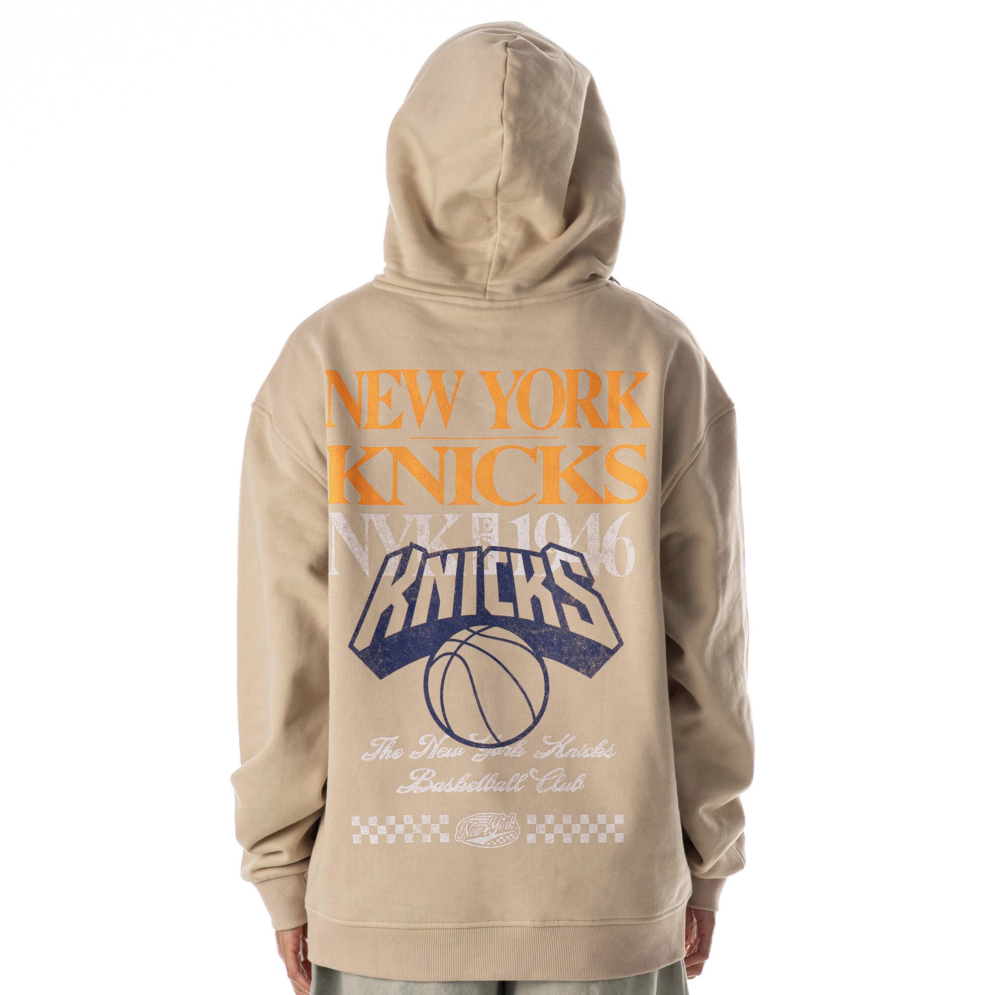 Sweat à capuche unisexe The Wild Collective Tan New York Knicks Mantra Premium