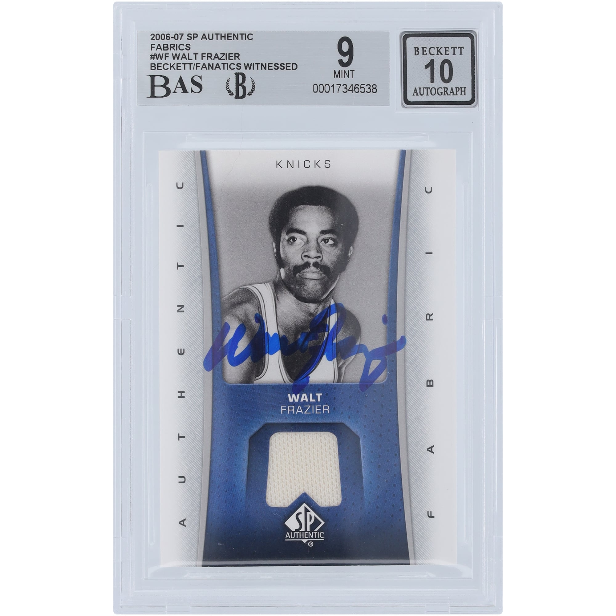 Walt Frazier New York Knicks Autographed 2006-07 Upper Deck SP 