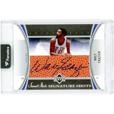 Walt Frazier New York Knicks Autographed 2006-07 Upper Deck Sweet Spot Signature Shots #SSL-WF Card