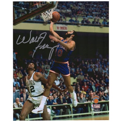 Walt Frazier New York Knicks Fanatics Authentic Autographed 8" x 10" Lay Up vs. Boston Celtics Photograph