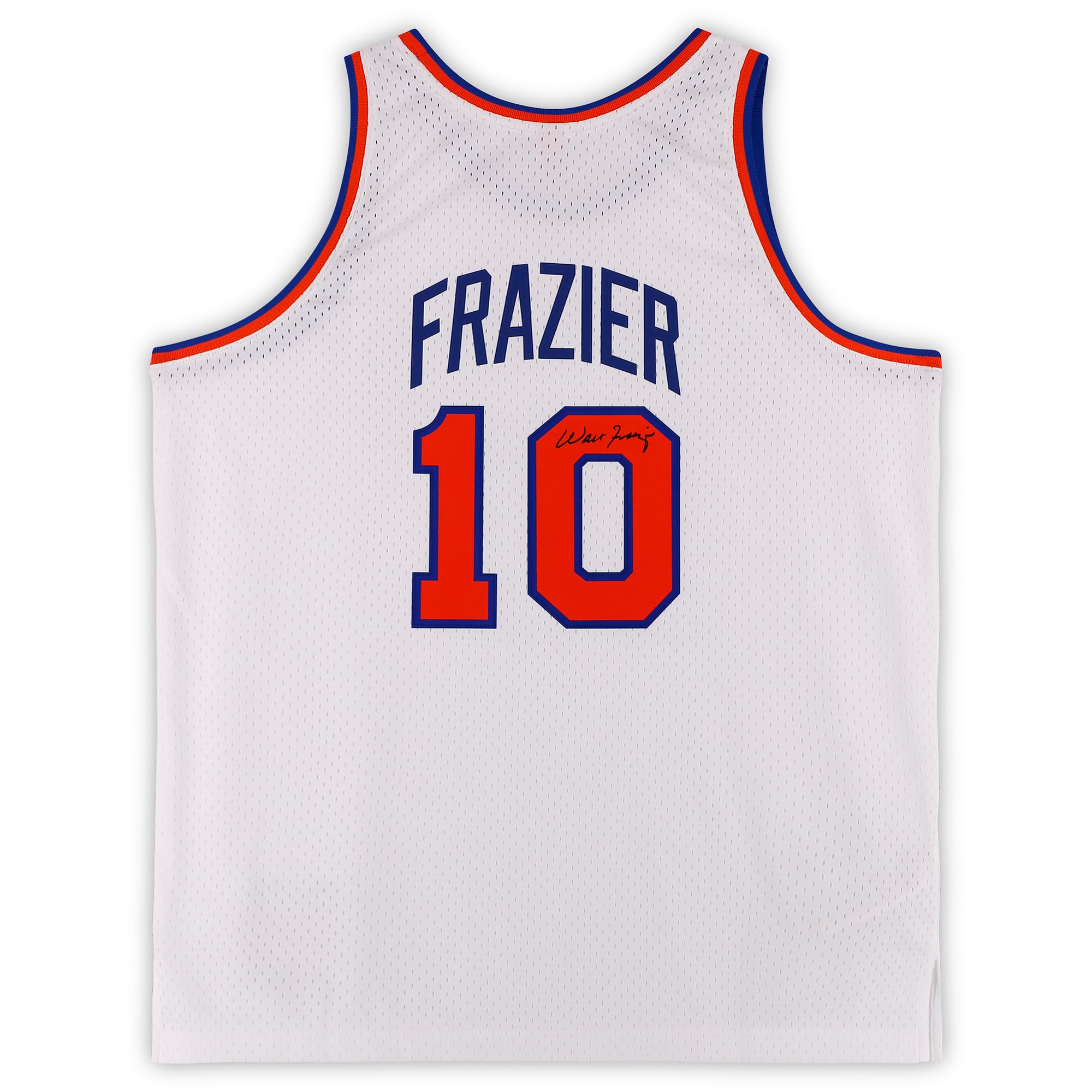 Walt Frazier New York Knicks Autographed White Mitchell & Ness 1969 Swingman Jersey