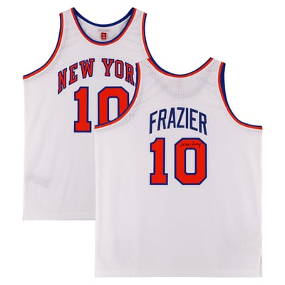 Walt Frazier New York Knicks Autographed Fanatics Authentic White Mitchell & Ness 1969 Swingman Jersey