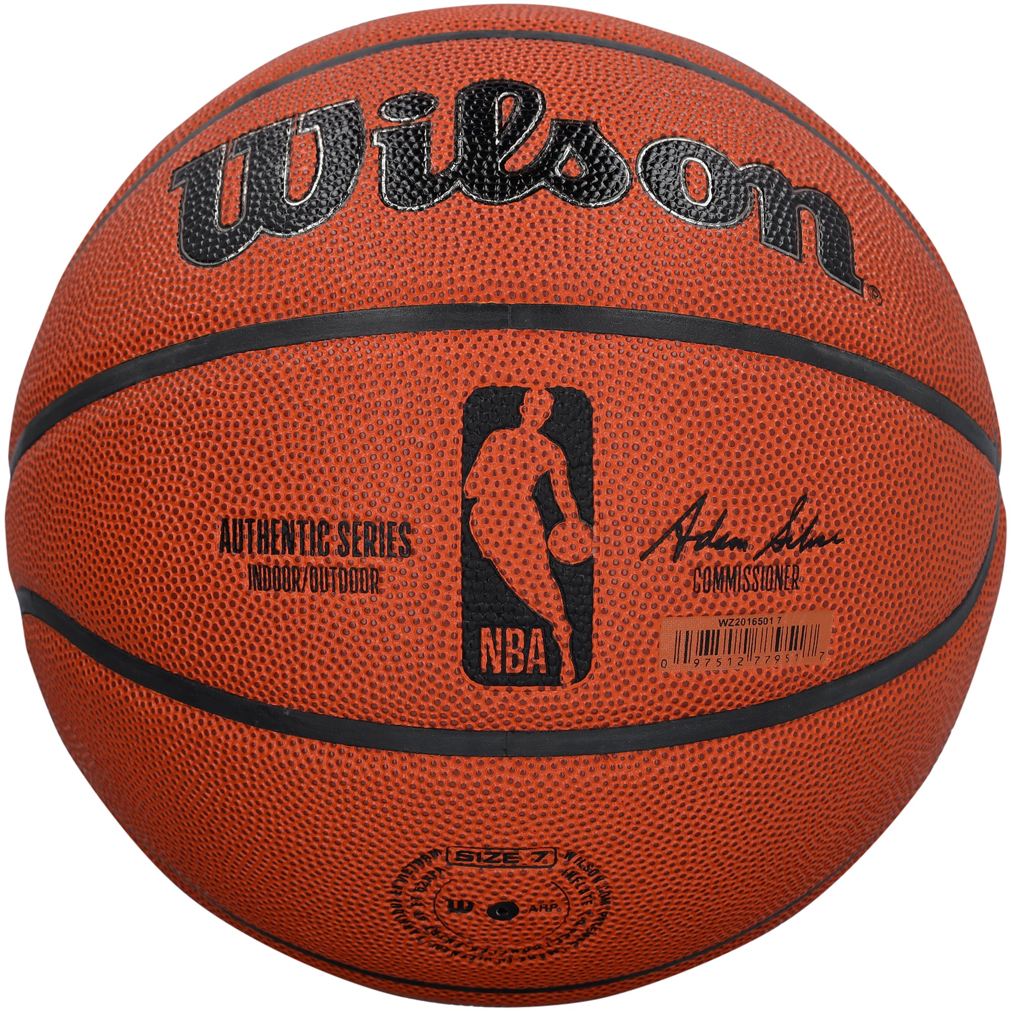 Ballon de basket-ball Wilson Authentic Series autographié par Walt Frazier des New York Knicks, pour intérieur/extérieur, avec inscription « HOF 87 ».