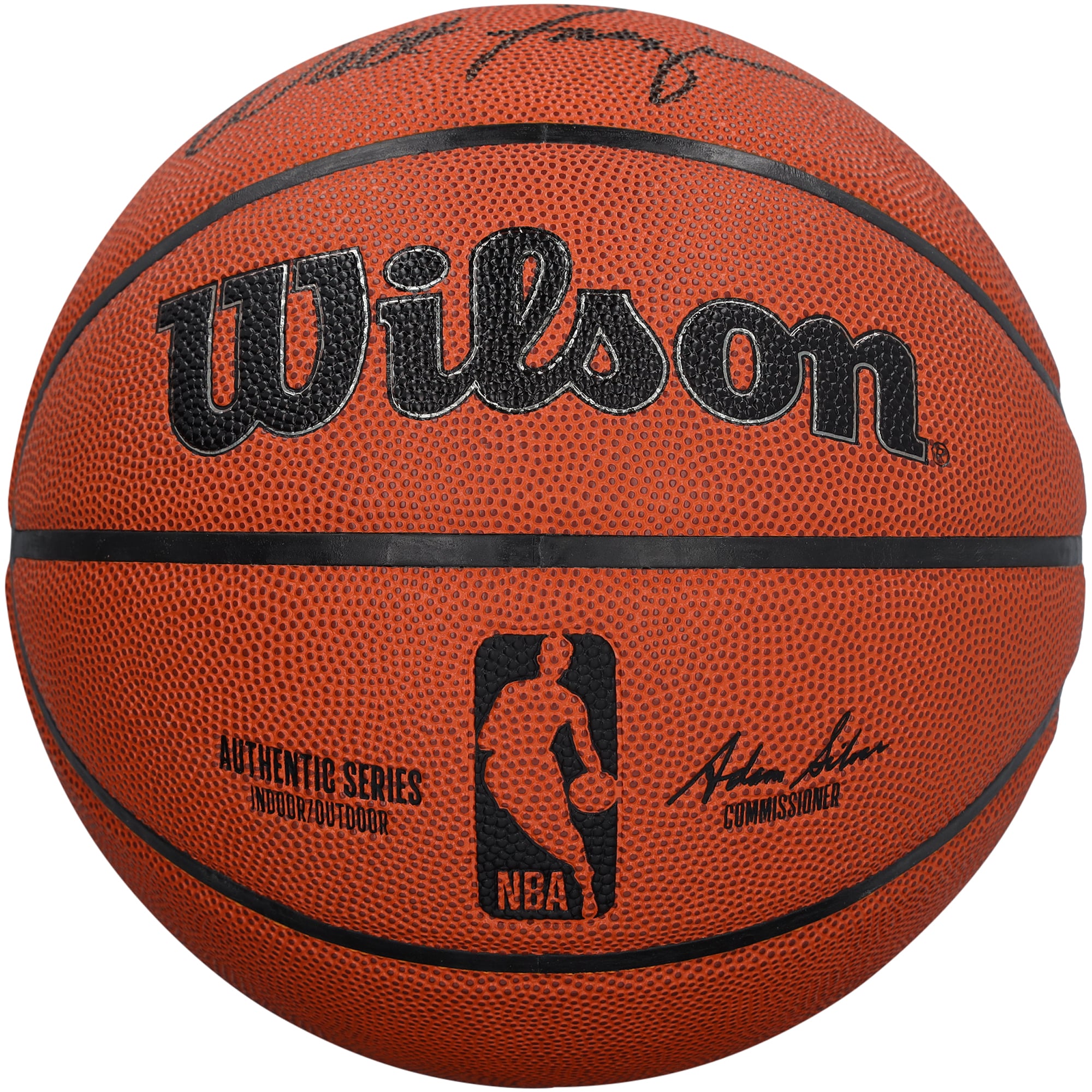 Ballon de basketball d'intérieur/extérieur autographié par Walt Frazier des New York Knicks, Wilson Authentic Series