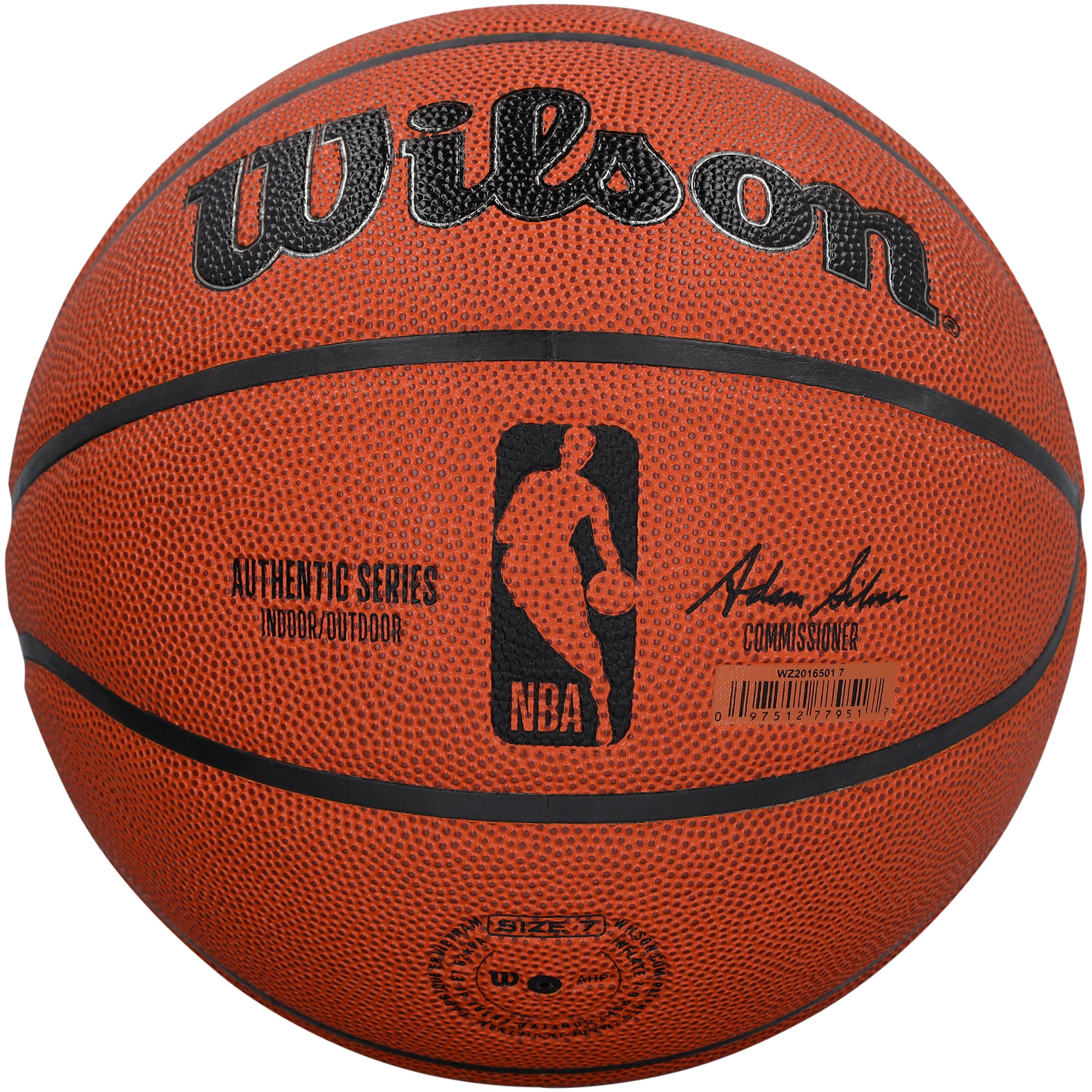 Ballon de basketball d'intérieur/extérieur autographié par Walt Frazier des New York Knicks, Wilson Authentic Series