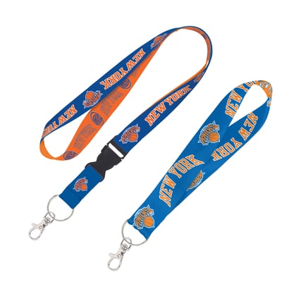 New York Knicks WinCraft 2-Pack Lanyard with Detachable Buckle & Key Strap Set