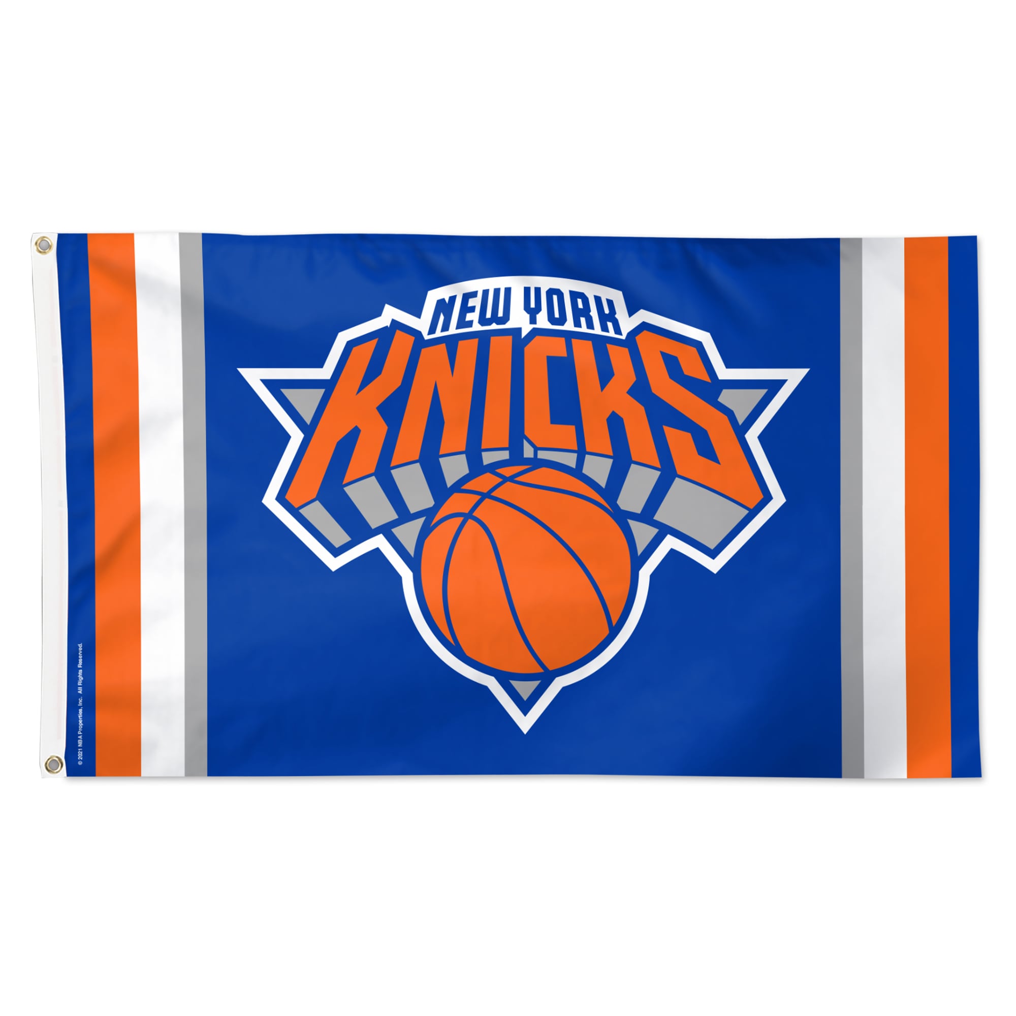 Drapeau de luxe à rayures verticales WinCraft New York Knicks 91 x 152 cm (3 x 5 pi) à une face