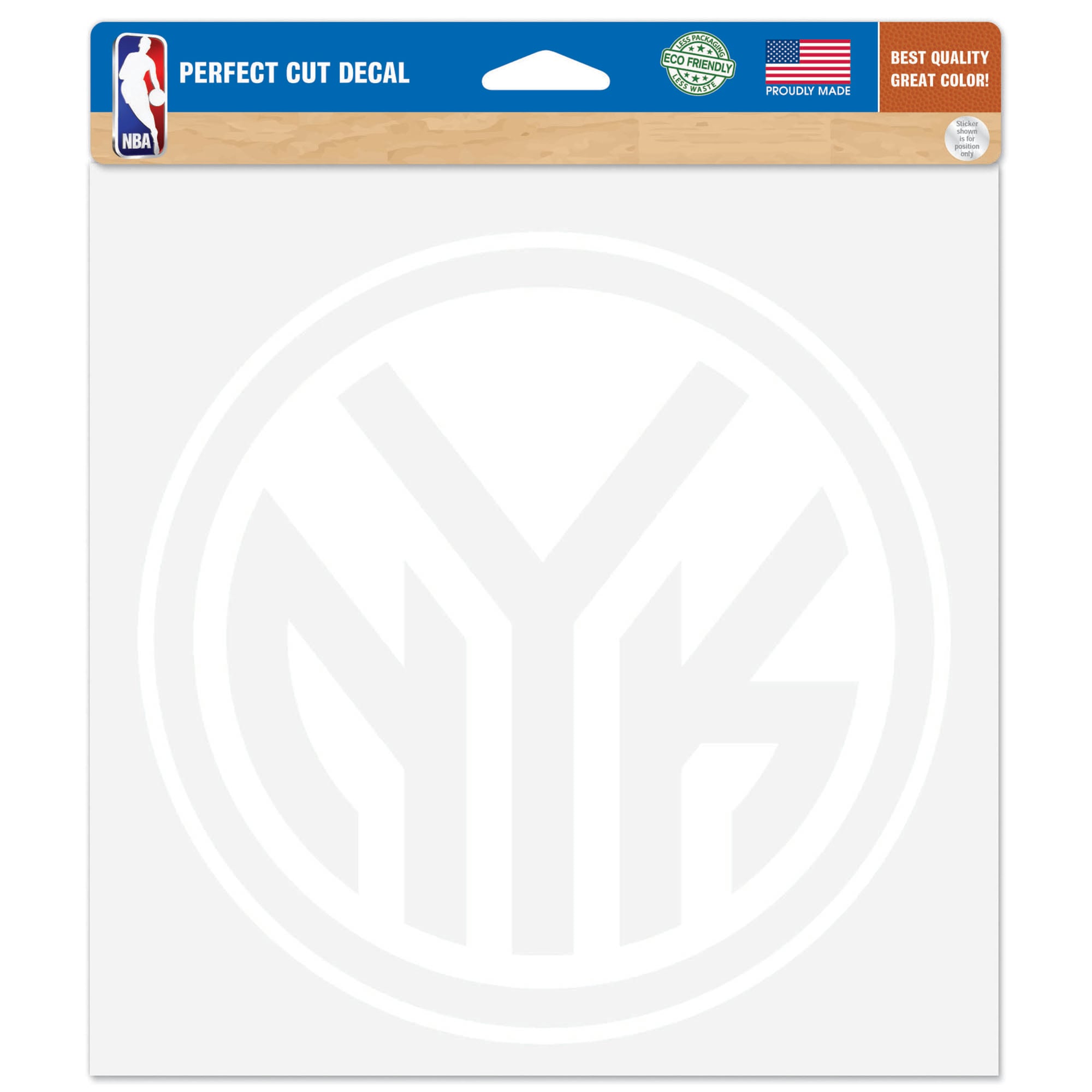 Autocollant WinCraft New York Knicks 8" x 8" à découpe parfaite