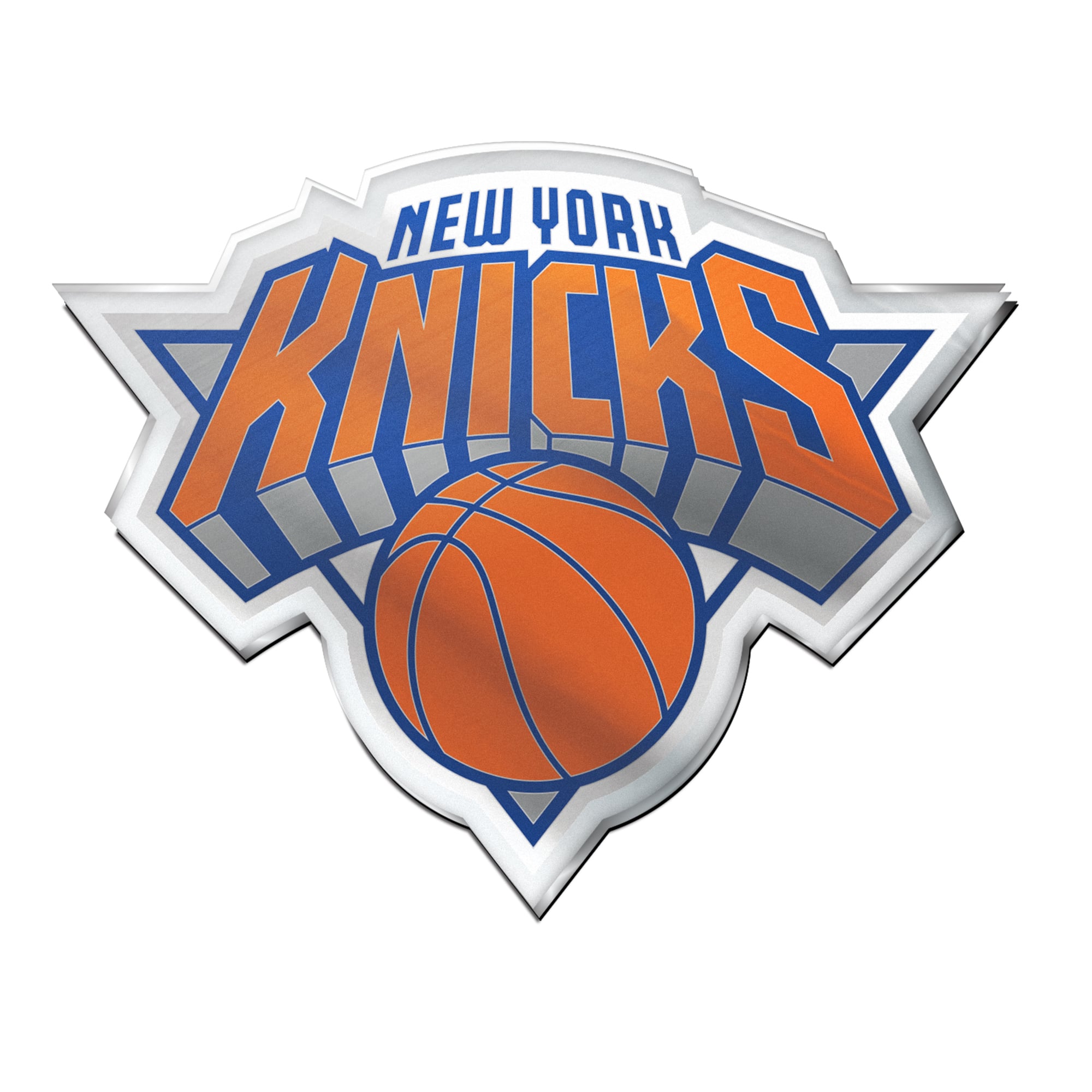 WinCraft New York Knicks Colored Chrome Auto Emblem