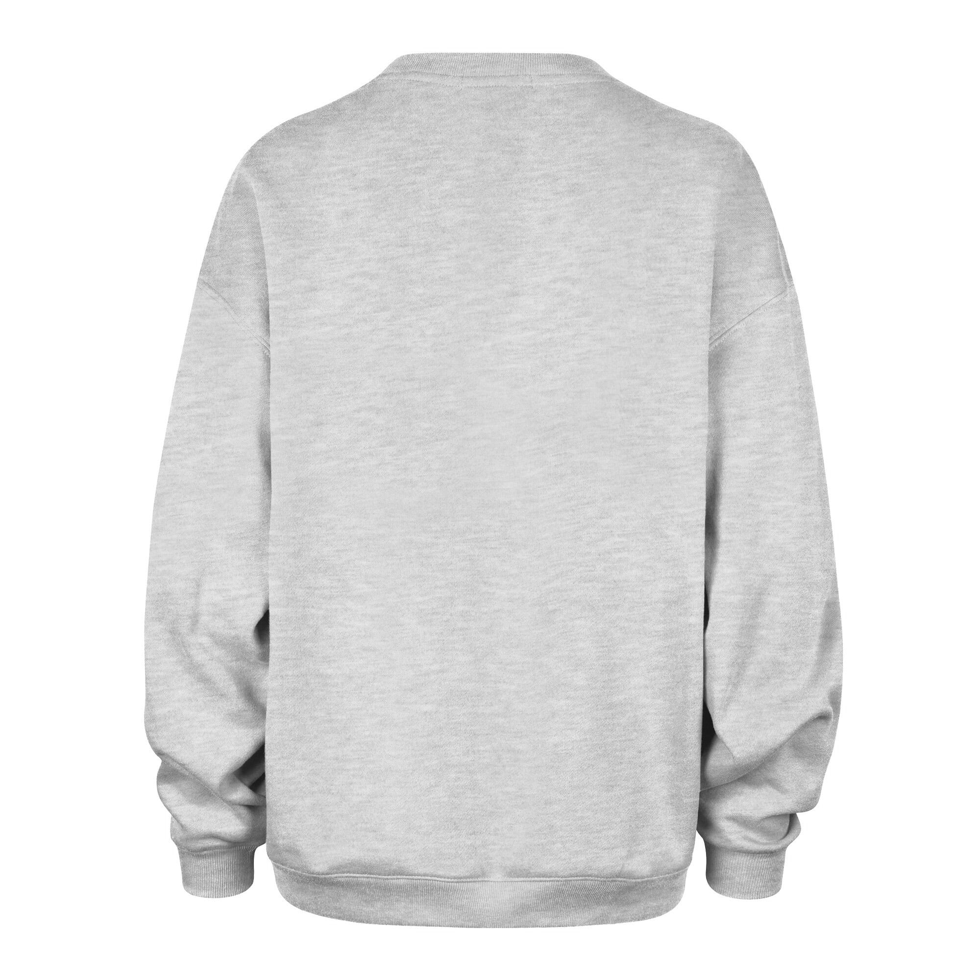 Women's '47  Gray New York Knicks Oversized Arched Icon Sweatshirt