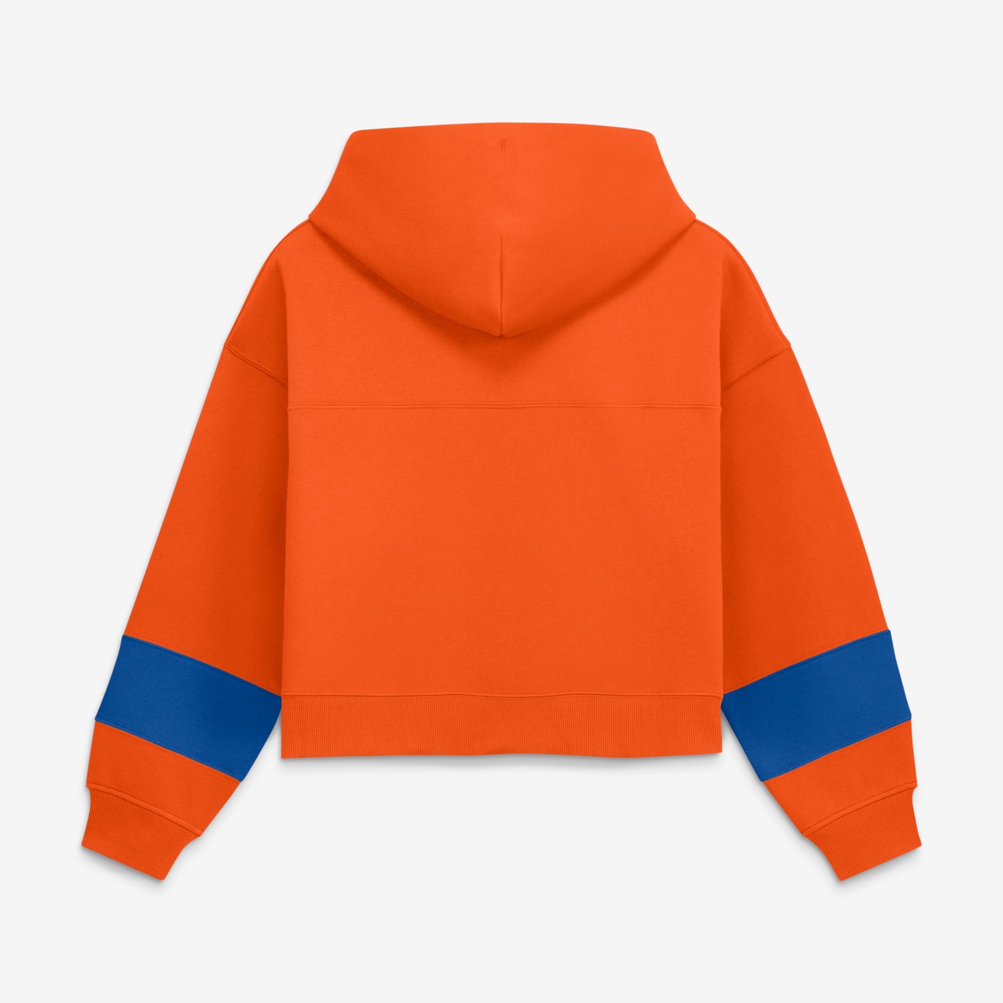 Sweat à capuche court en polaire orange Beat Records New York Knicks pour femme (Fanatics)