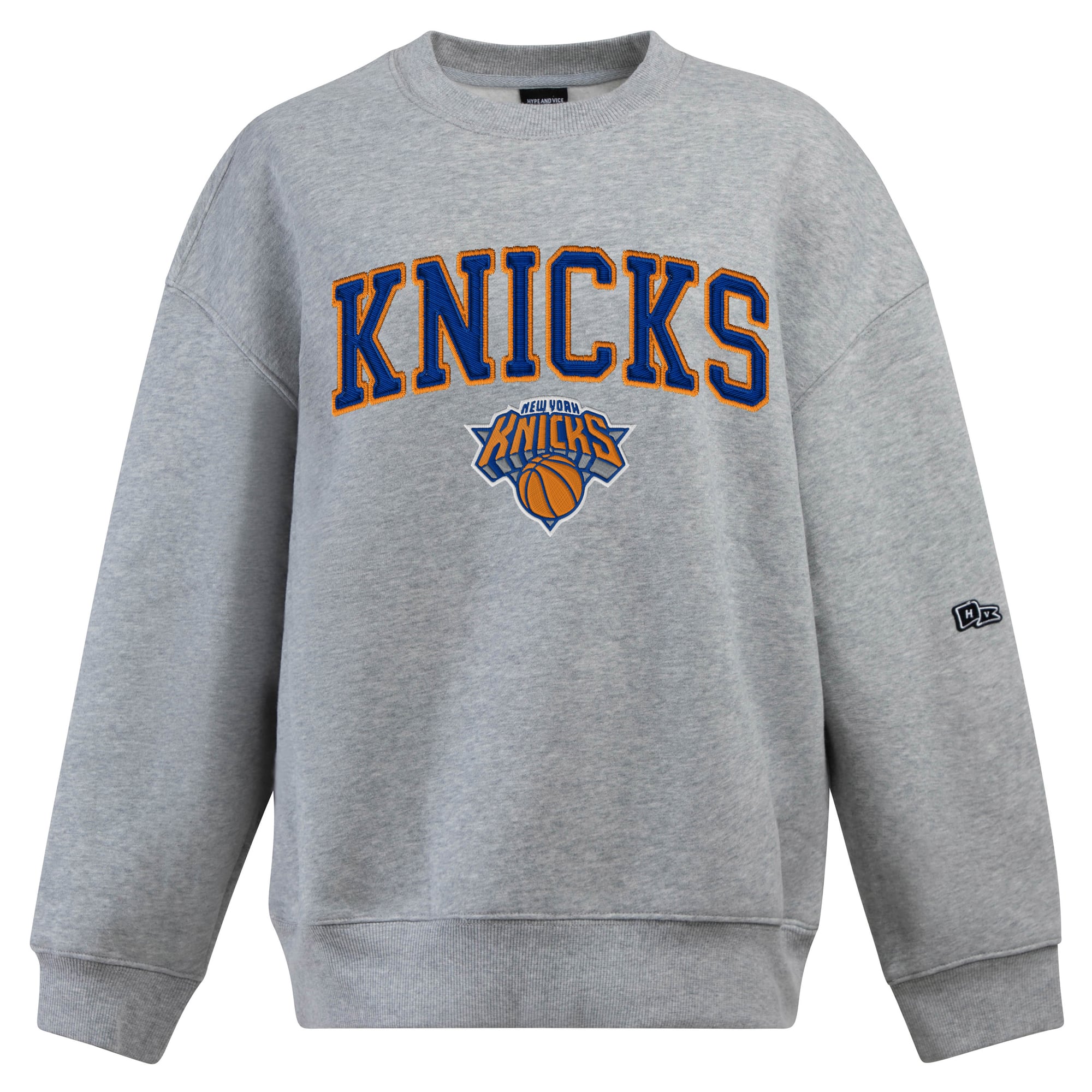 Sweat-shirt gris New York Knicks Offside pour femme de la marque Hype and Vice