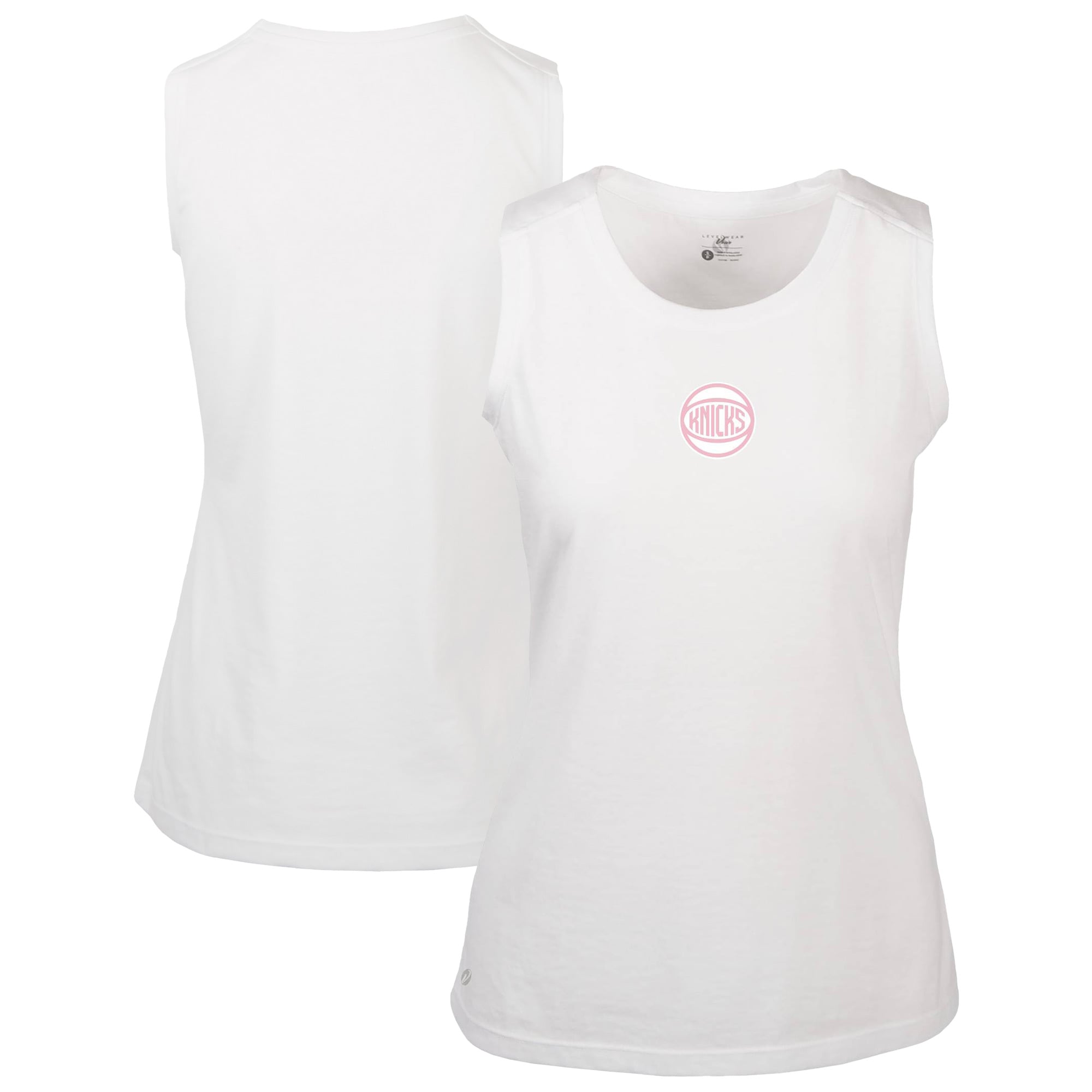Débardeur blanc pour femme Levelwear New York Knicks avec logo Macy Core la fête des mères