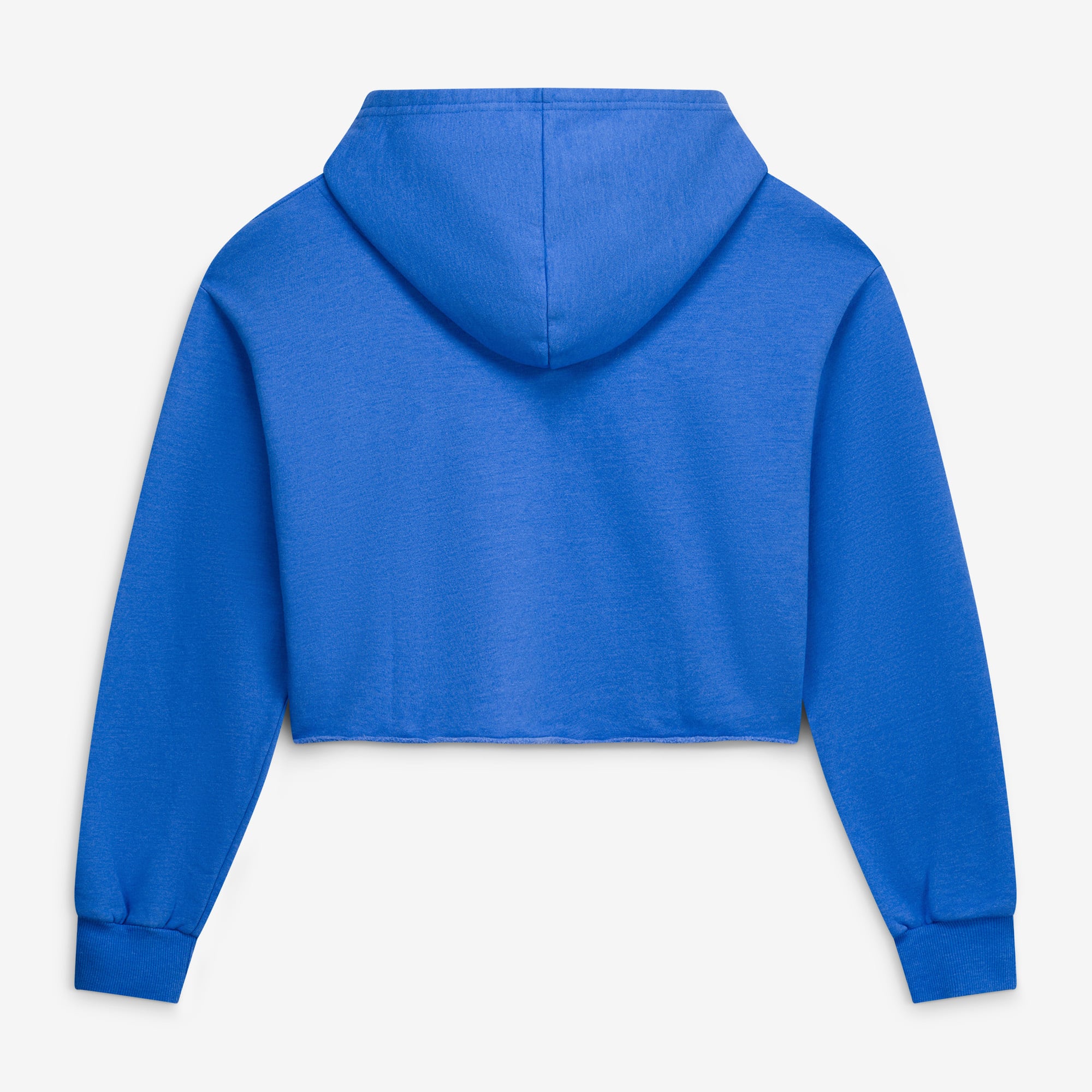 Sweat à capuche court en mélange de coton Majestic Threads Royal New York Knicks pour femme