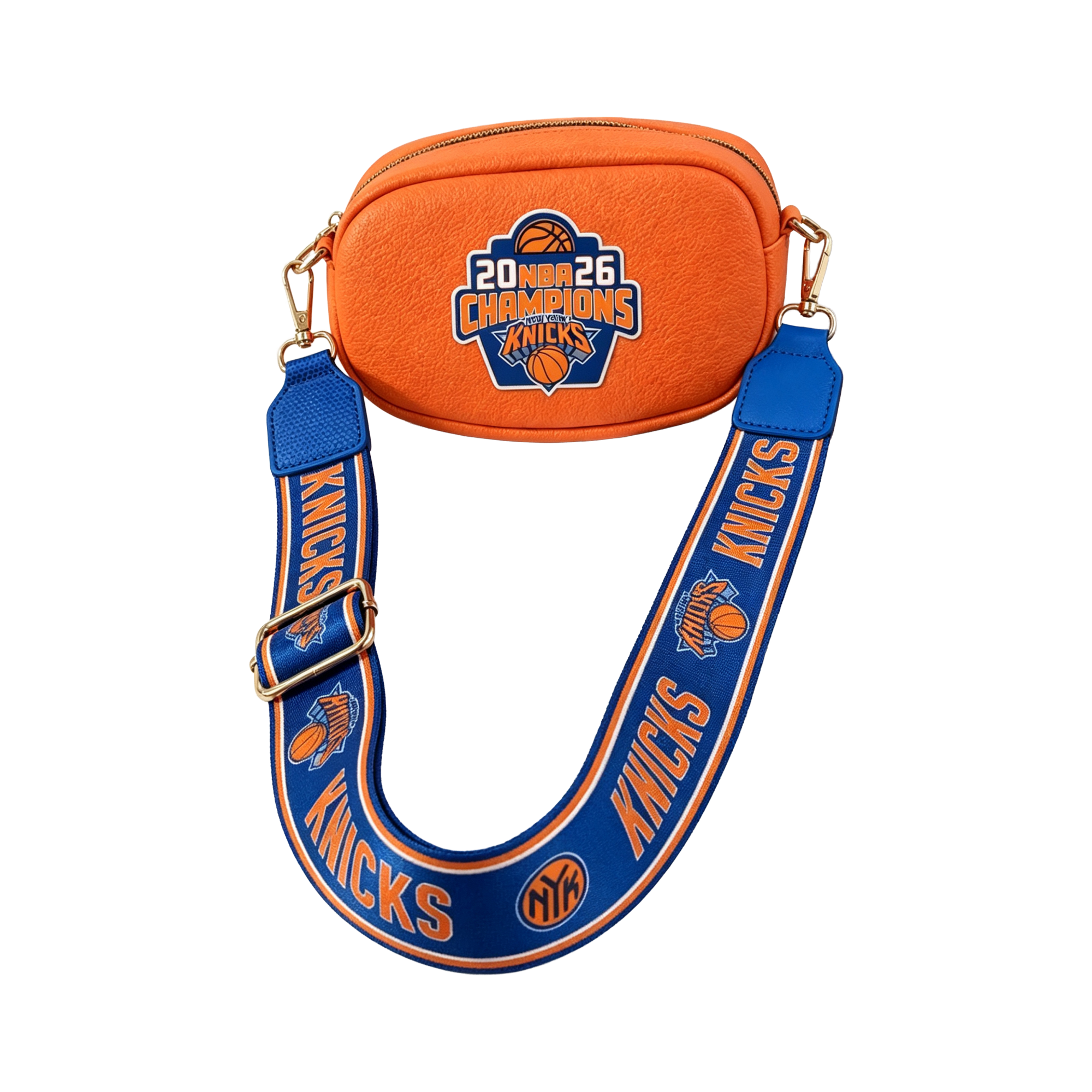 Women's Montana West Orange New York Knicks 2026 NBA Finals Champions Crossbody Bag