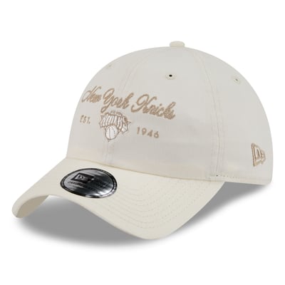 New York Knicks New Era Women's Script Casual Classic Adjustable Hat - White