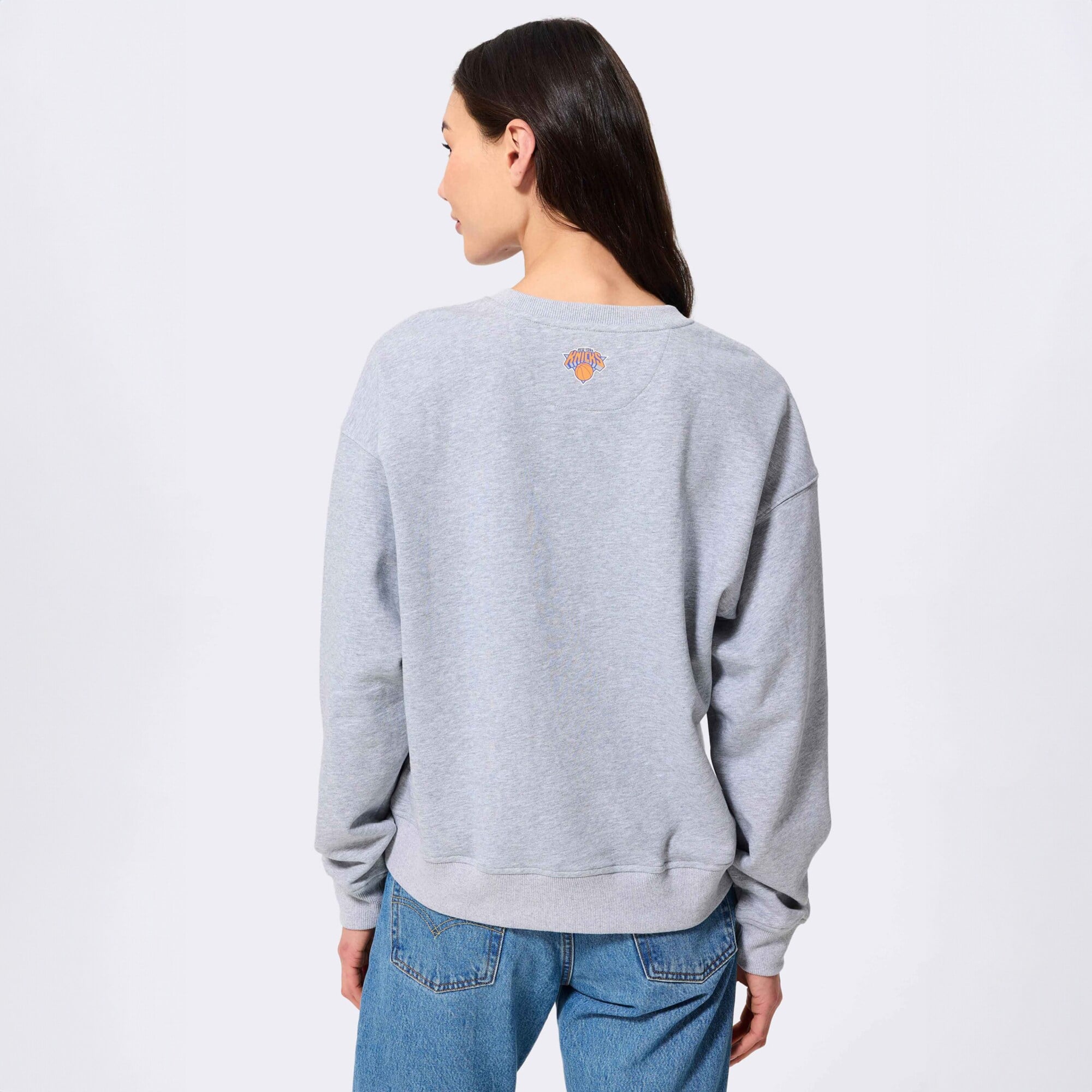 Sweat-shirt ras du cou Terez Gray New York Knicks Marquee pour femme