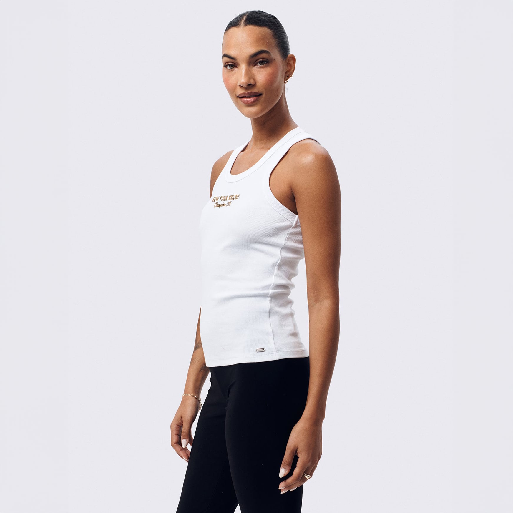 Débardeur Terez blanc pour femme, New York Knicks, champions NBA 2026