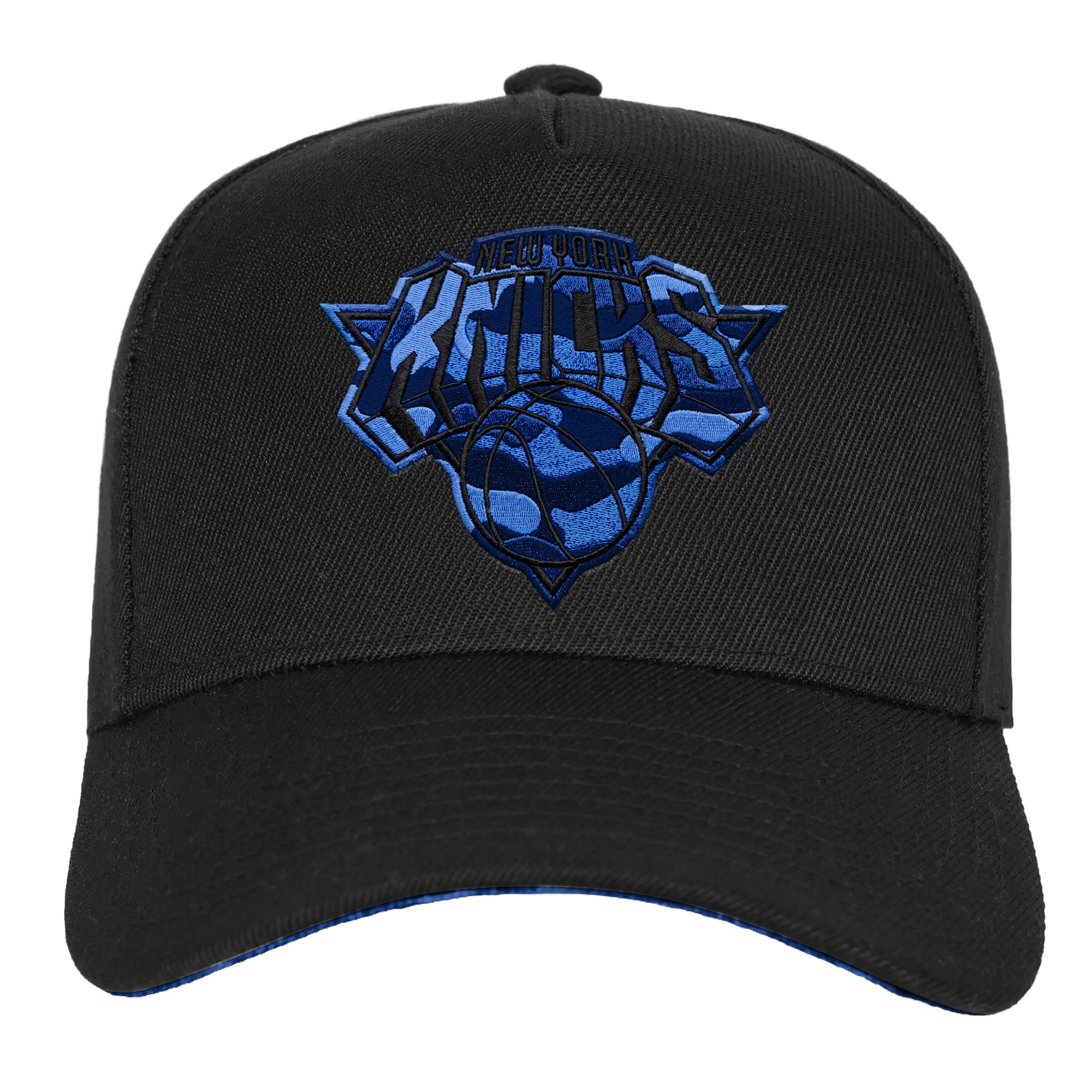 Youth Mitchell & Ness  Black New York Knicks 404 Club Camo Pro Pinch Snapback Hat