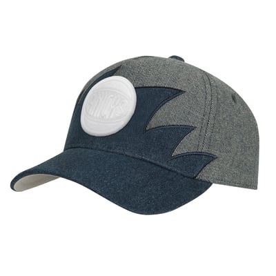  New York Knicks Mitchell & Ness Youth Sharktooth Pro Pinch Snapback Hat - Denim/Gray