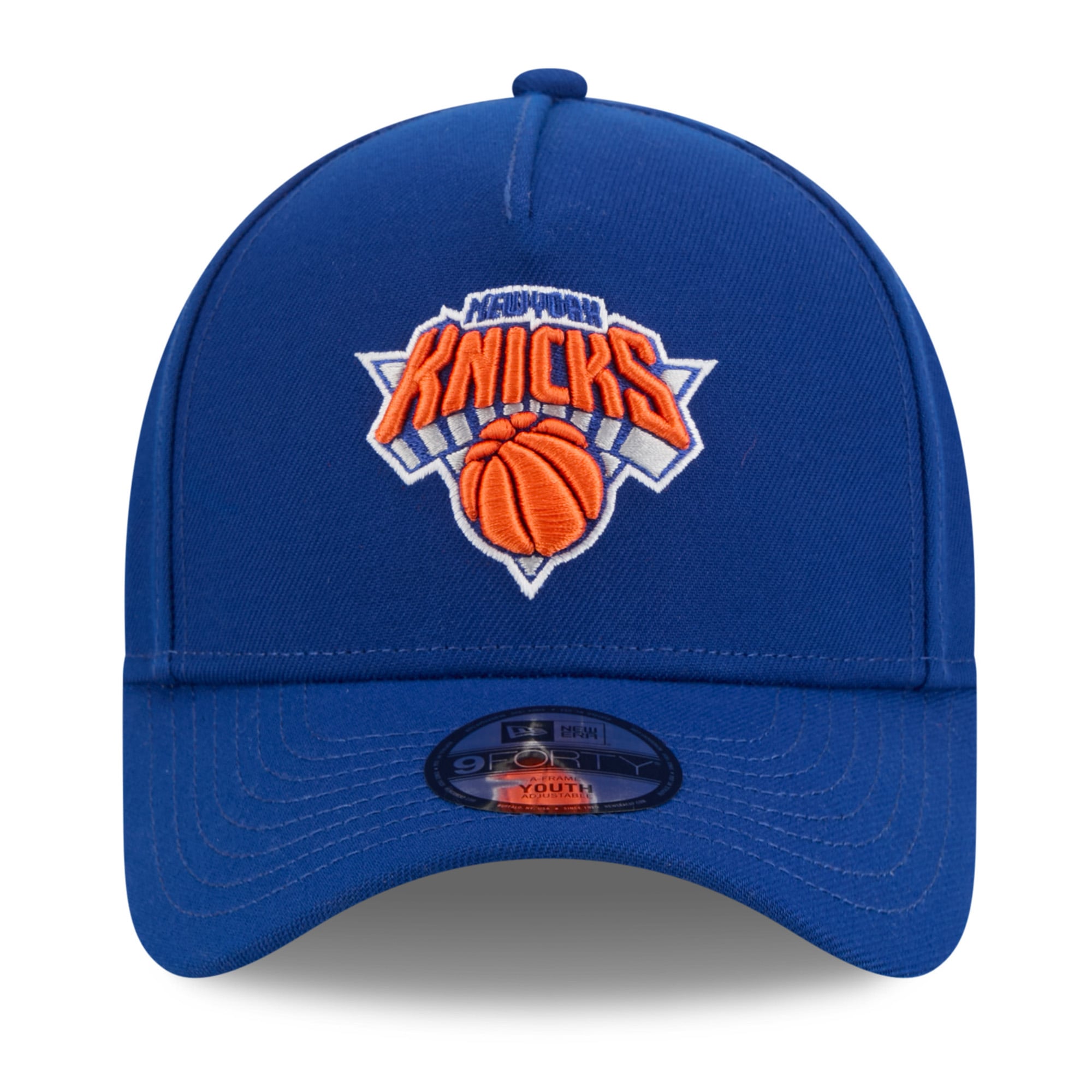 Youth New Era Blue New York Knicks 2026 NBA Finals Champions 9FORTY A-Frame Adjustable Hat