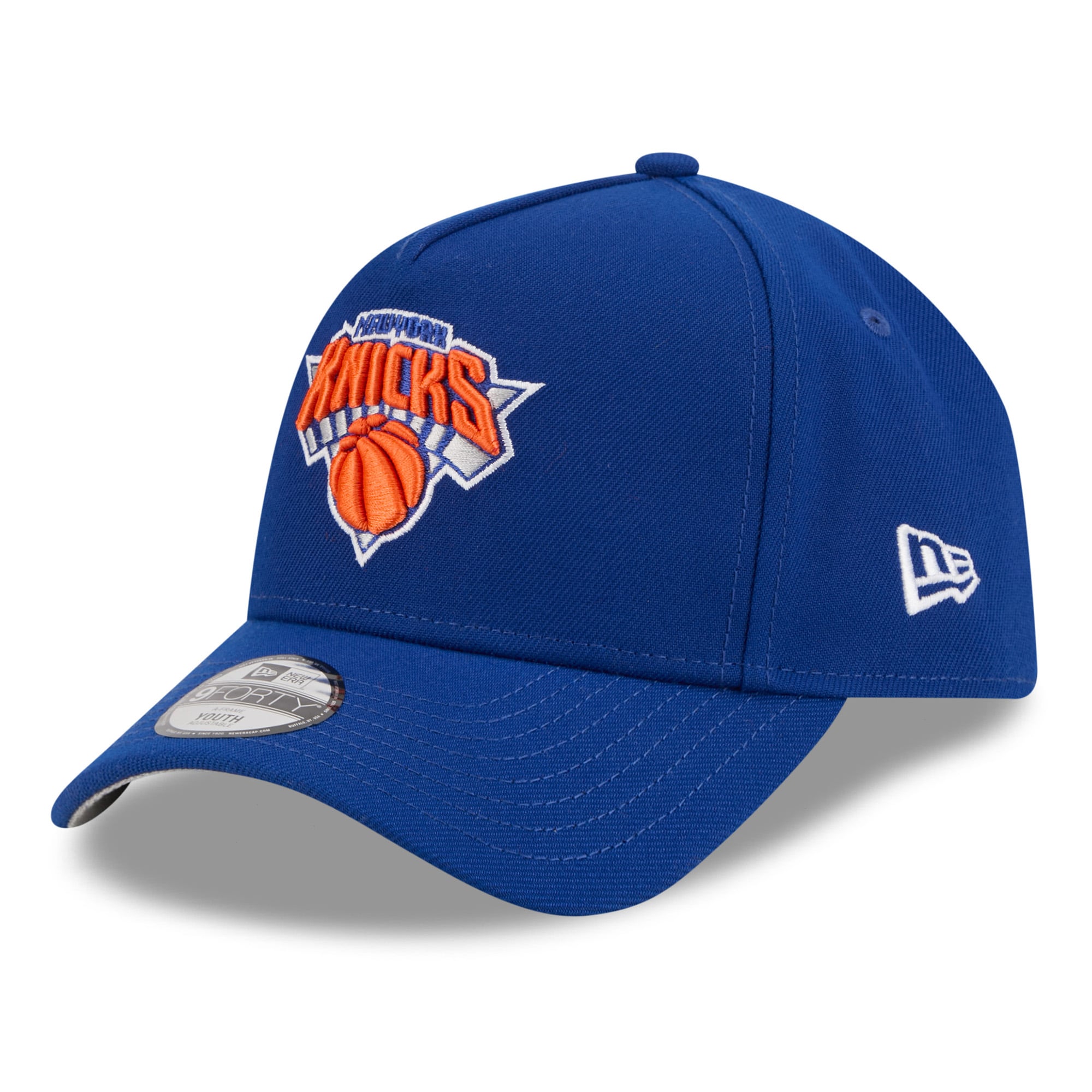 Youth New Era Blue New York Knicks 2026 NBA Finals Champions 9FORTY A-Frame Adjustable Hat