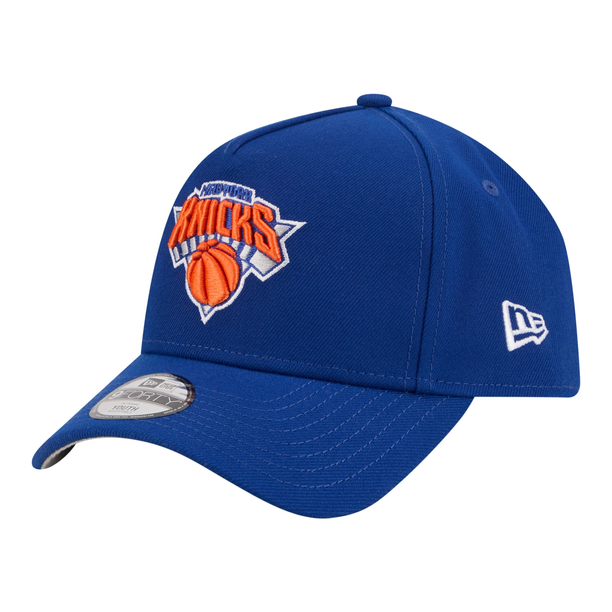 Youth New Era  Blue New York Knicks 9FORTY A-Frame Adjustable Hat
