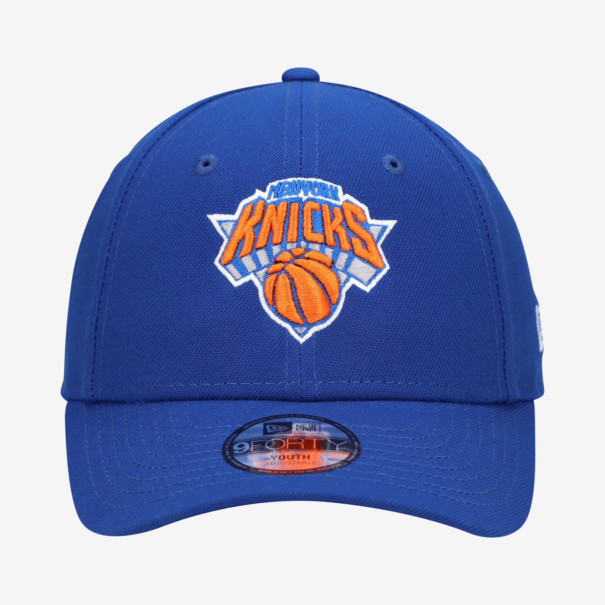 Youth New Era Blue New York Knicks 9FORTY Adjustable Hat