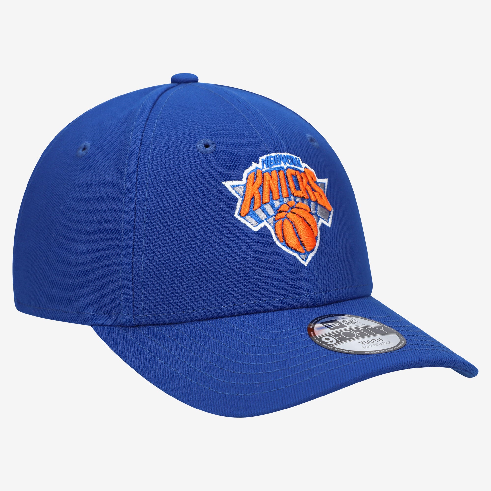 Youth New Era Blue New York Knicks 9FORTY Adjustable Hat