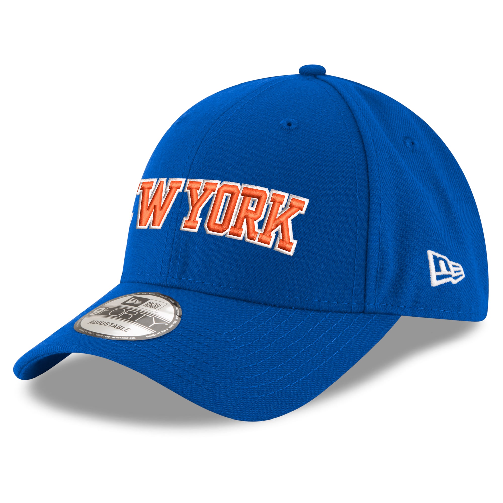 Casquette ajustable New Era bleue New York Knicks pour jeunes
