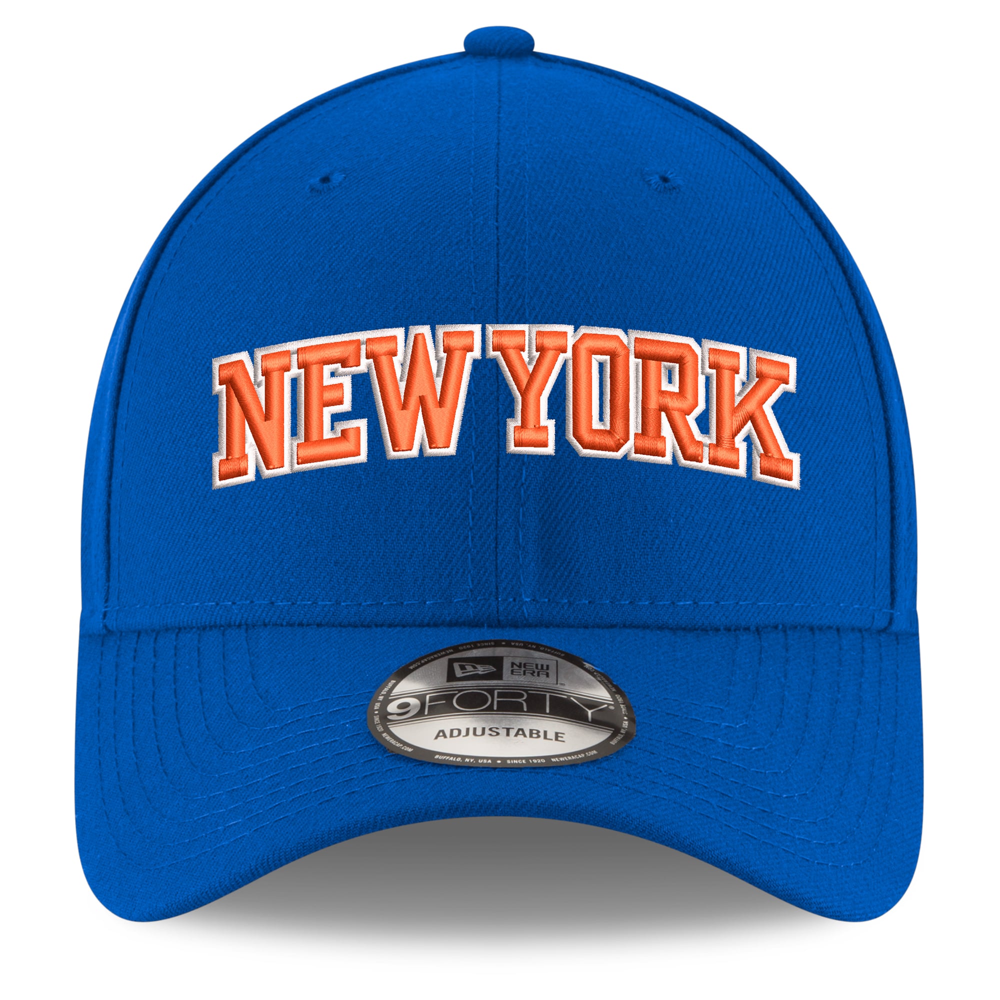 Casquette ajustable New Era bleue New York Knicks pour jeunes