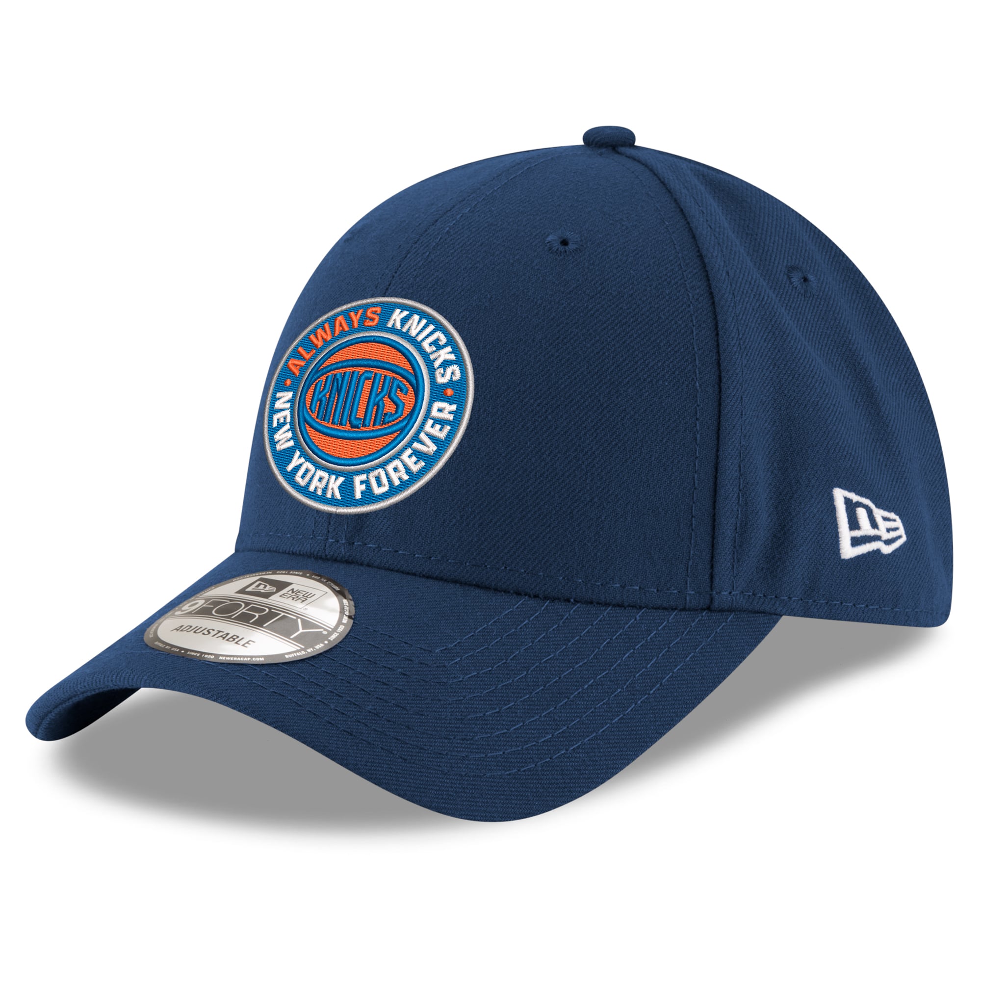 Youth New York Knicks New Era Navy New York Forever Adjustable Hat