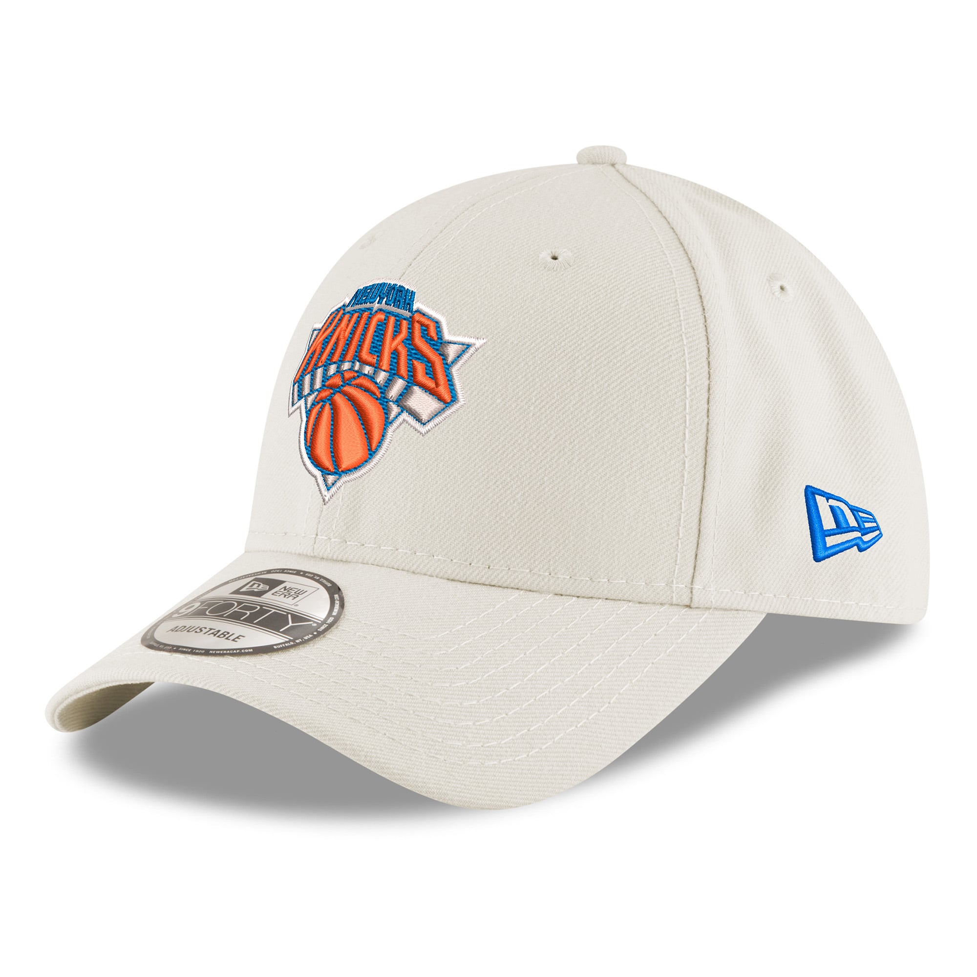 Youth New Era White New York Knicks 2026 NBA Finals Champions Chrome 9FORTY Adjustable Hat