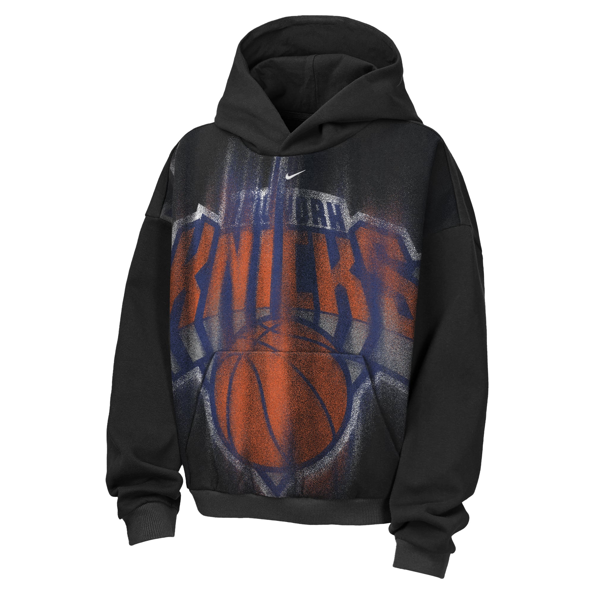 Sweat à capuche Nike noir pour enfant New York Knicks 2026 Standard Issue Practice Icon Fleece