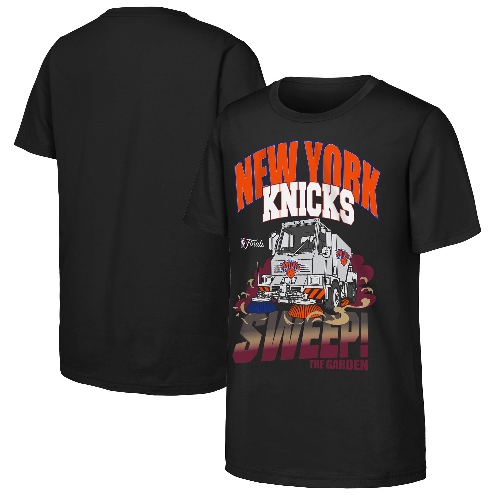 T-shirt noir Youth Outerstuff New York Knicks Sweeper